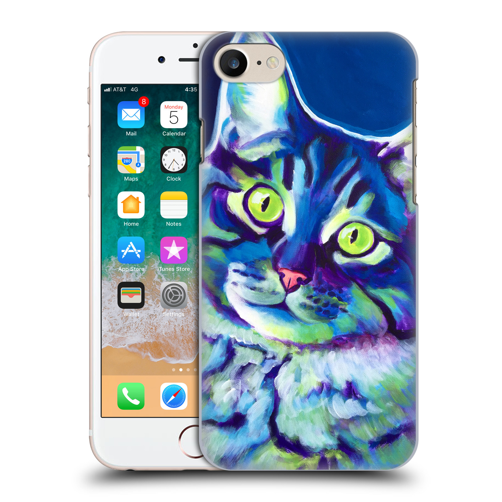 Zadní obal pro mobil Apple Iphone 7/8/SE2020 - HEAD CASE - DawgArt - kočička Alfons