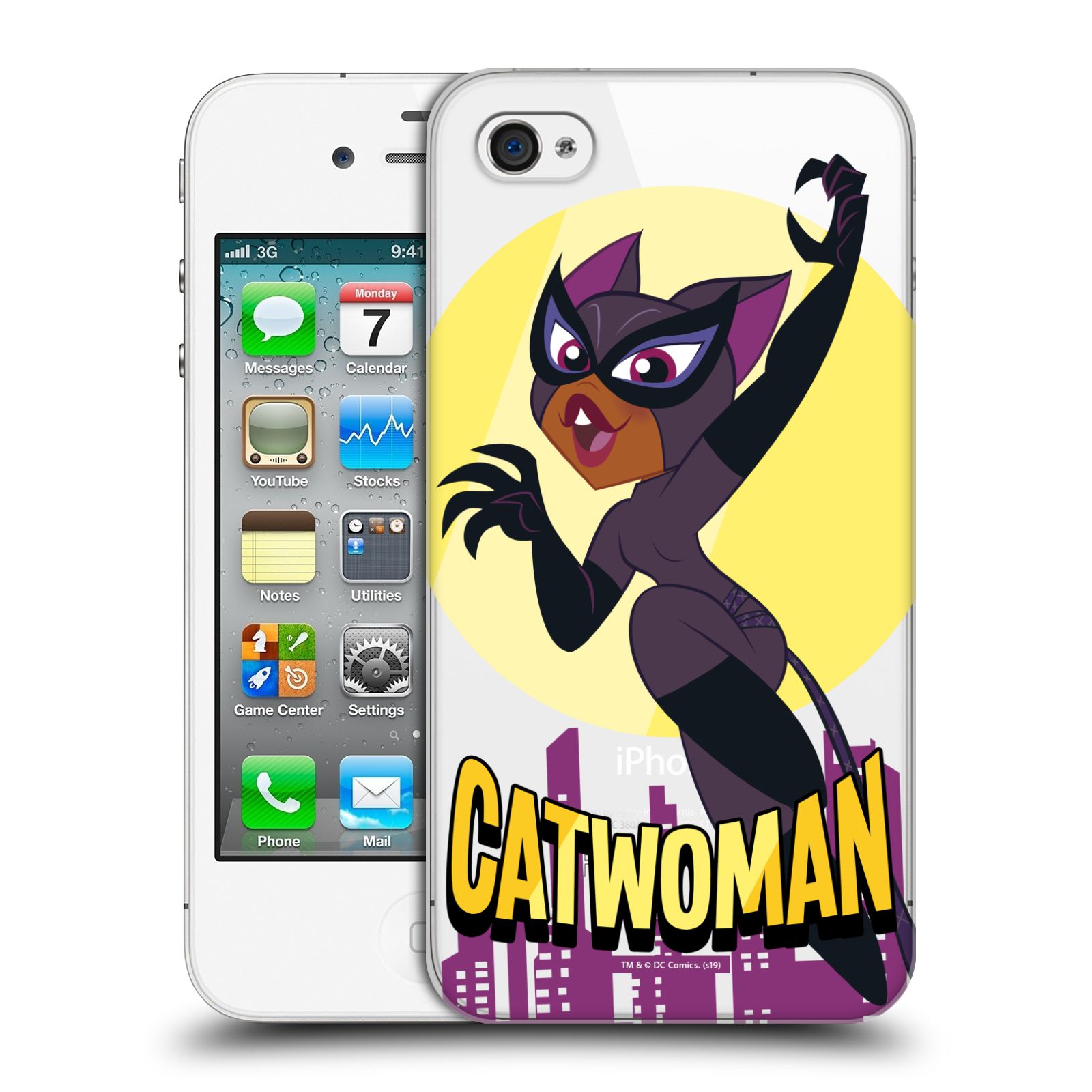 Zadní obal pro mobil Apple Iphone 4/4S - HEAD CASE - DC Super Heroes Girls - Kočičí žena