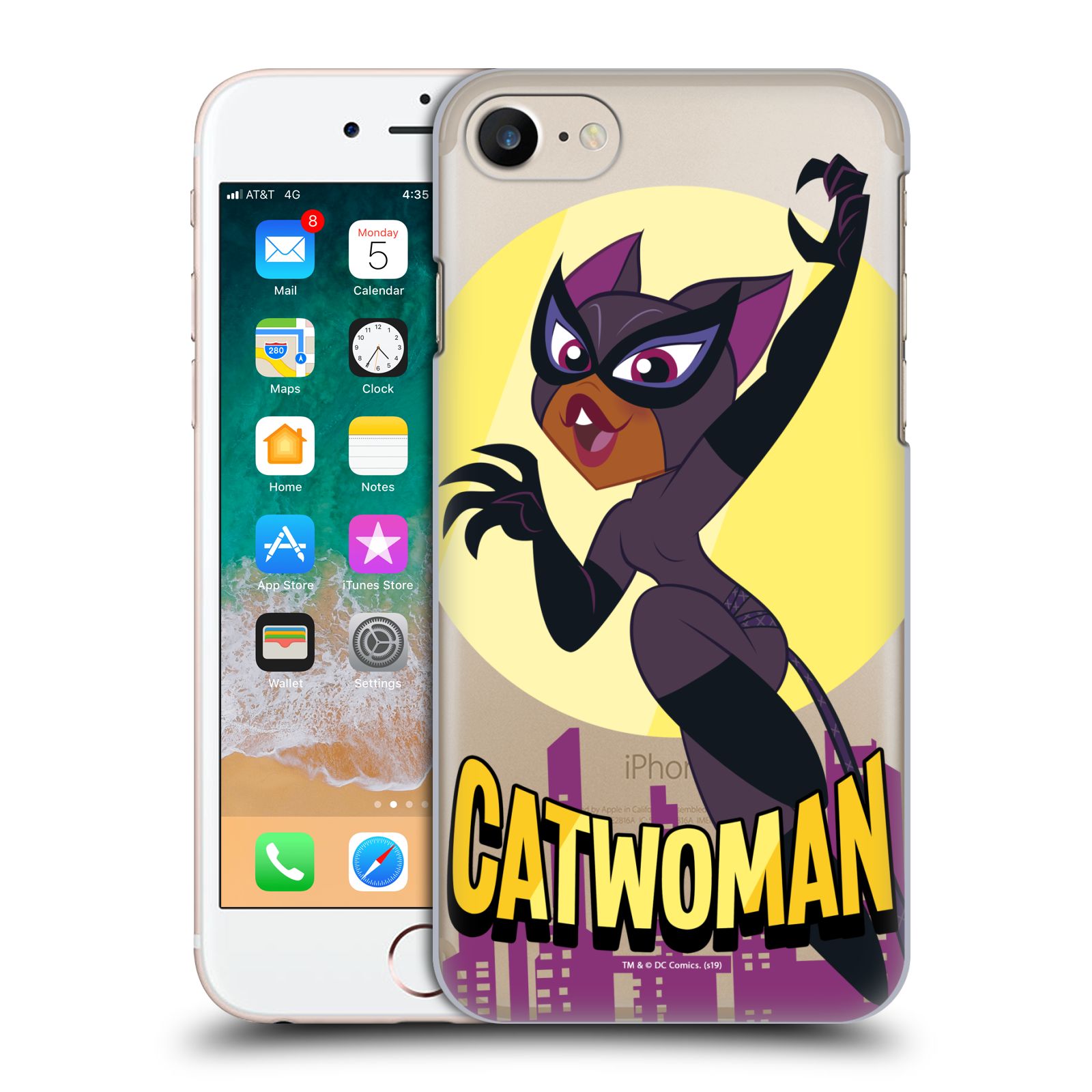 Zadní obal pro mobil Apple Iphone 7/8/SE2020 - HEAD CASE - DC Super Heroes Girls - Kočičí žena