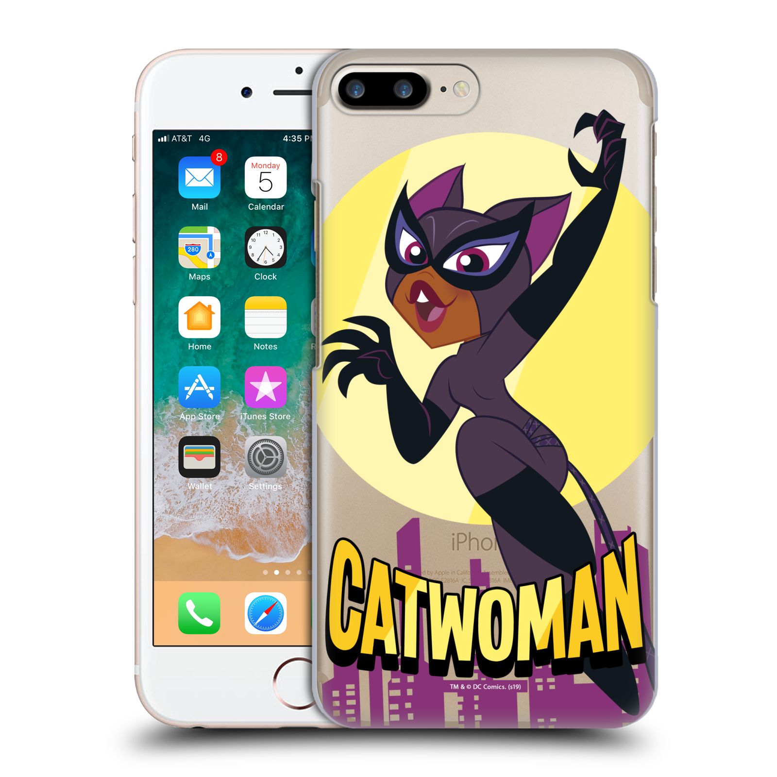Zadní obal pro mobil Apple Iphone 7+ /  8+ - HEAD CASE - DC Super Heroes Girls - Kočičí žena