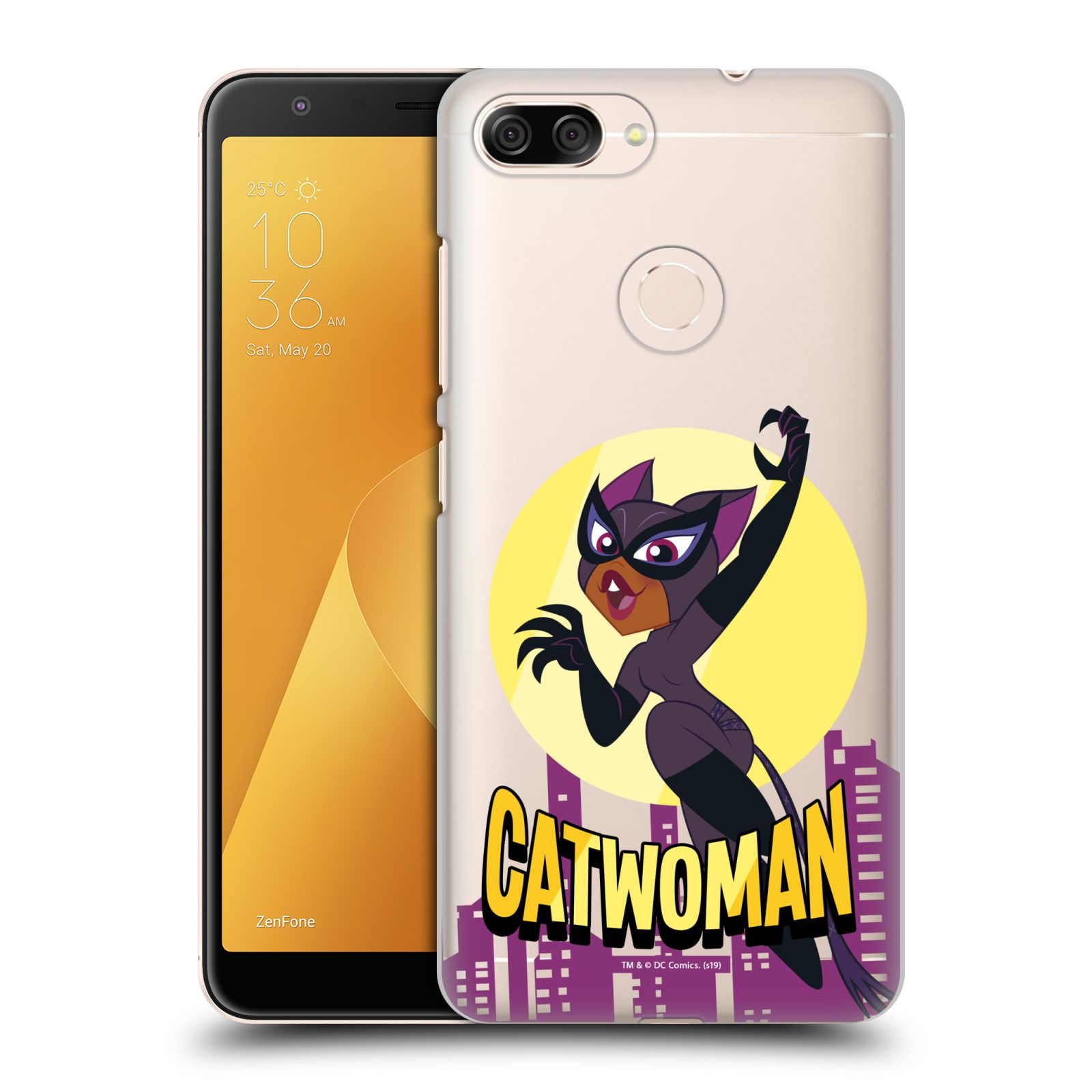 Zadní obal pro mobil Asus Zenfone Max Plus (M1) - HEAD CASE - DC Super Heroes Girls - Kočičí žena