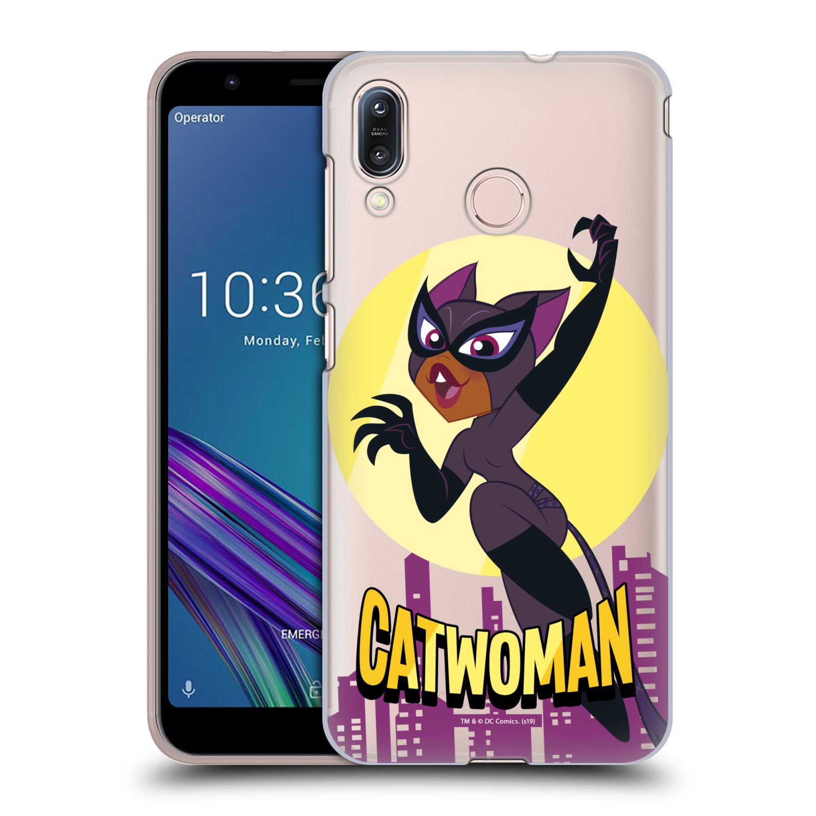 Zadní obal pro mobil Asus Zenfone Max (M1) ZB555KL - HEAD CASE - DC Super Heroes Girls - Kočičí žena