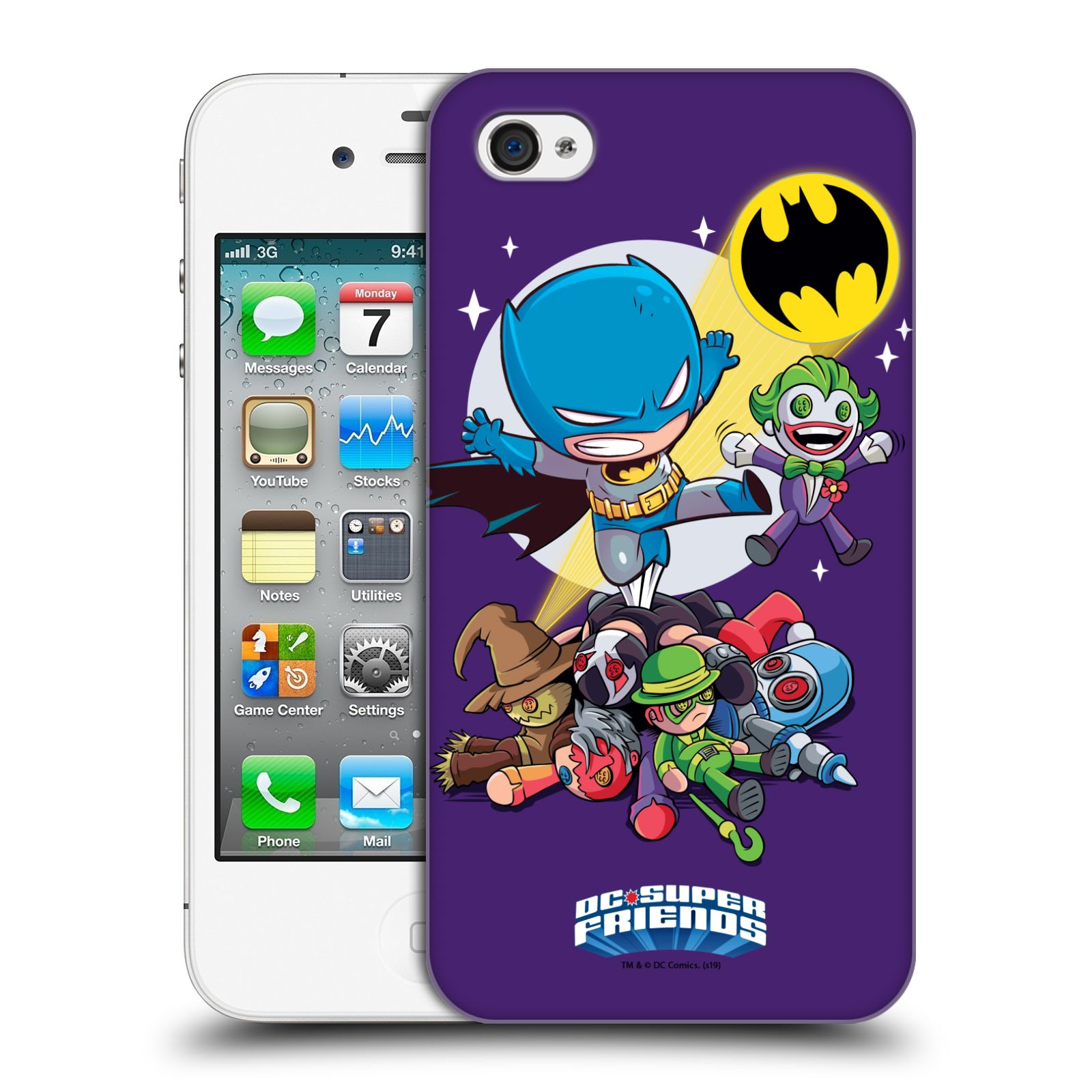 Zadní obal pro mobil Apple Iphone 4/4S - HEAD CASE - DC Super Friends - Batman