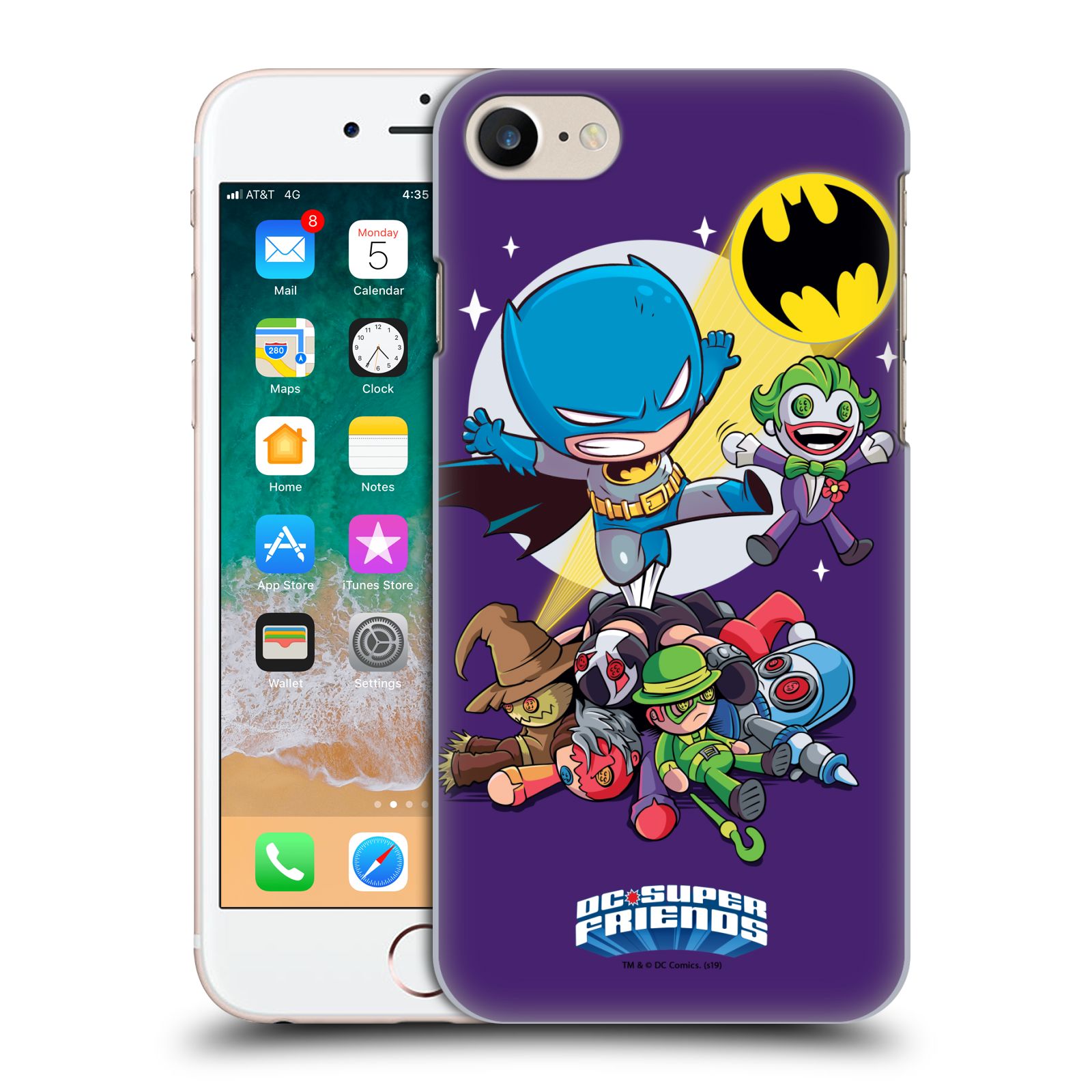 Zadní obal pro mobil Apple Iphone 7/8/SE2020 - HEAD CASE - DC Super Friends - Batman