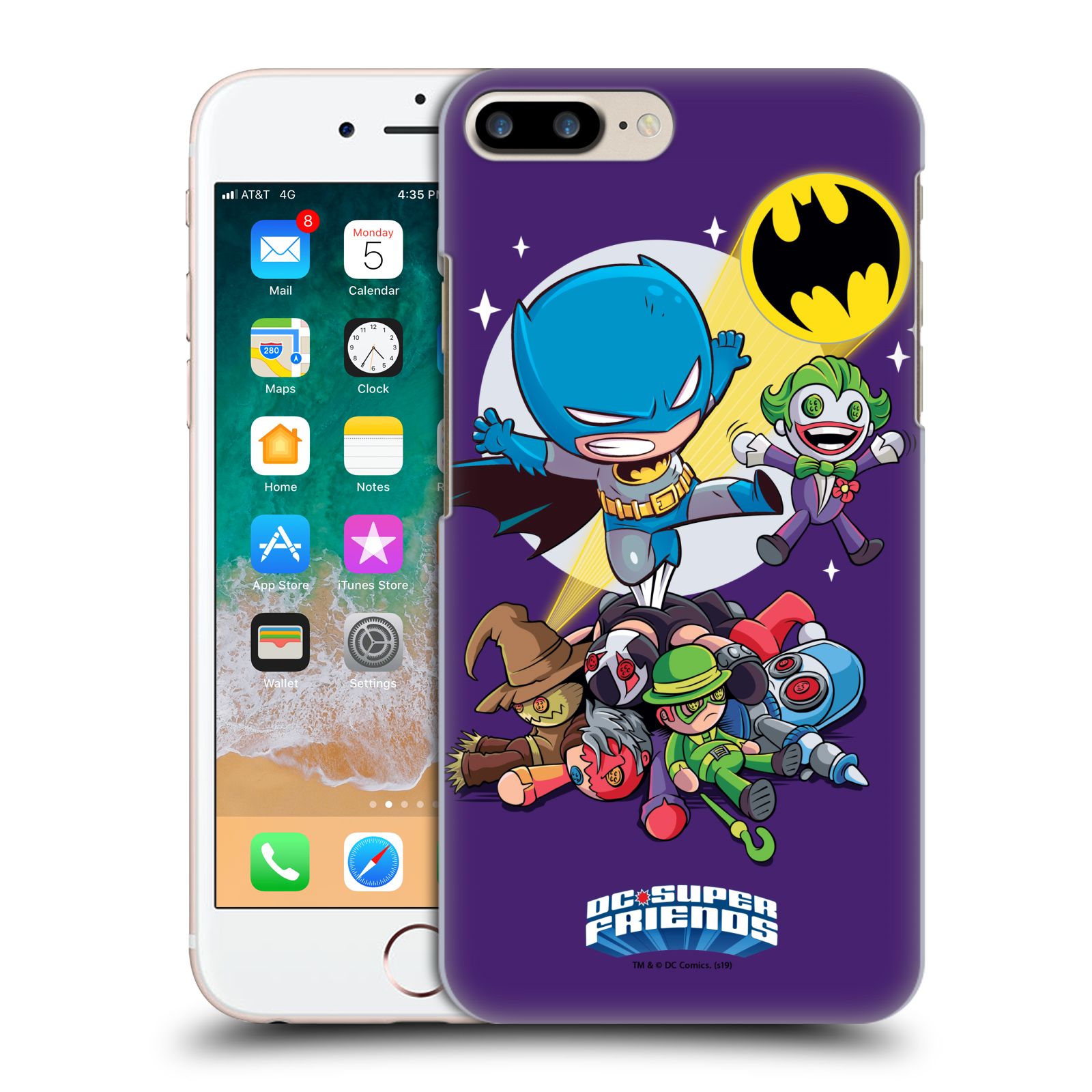 Zadní obal pro mobil Apple Iphone 7+ /  8+ - HEAD CASE - DC Super Friends - Batman