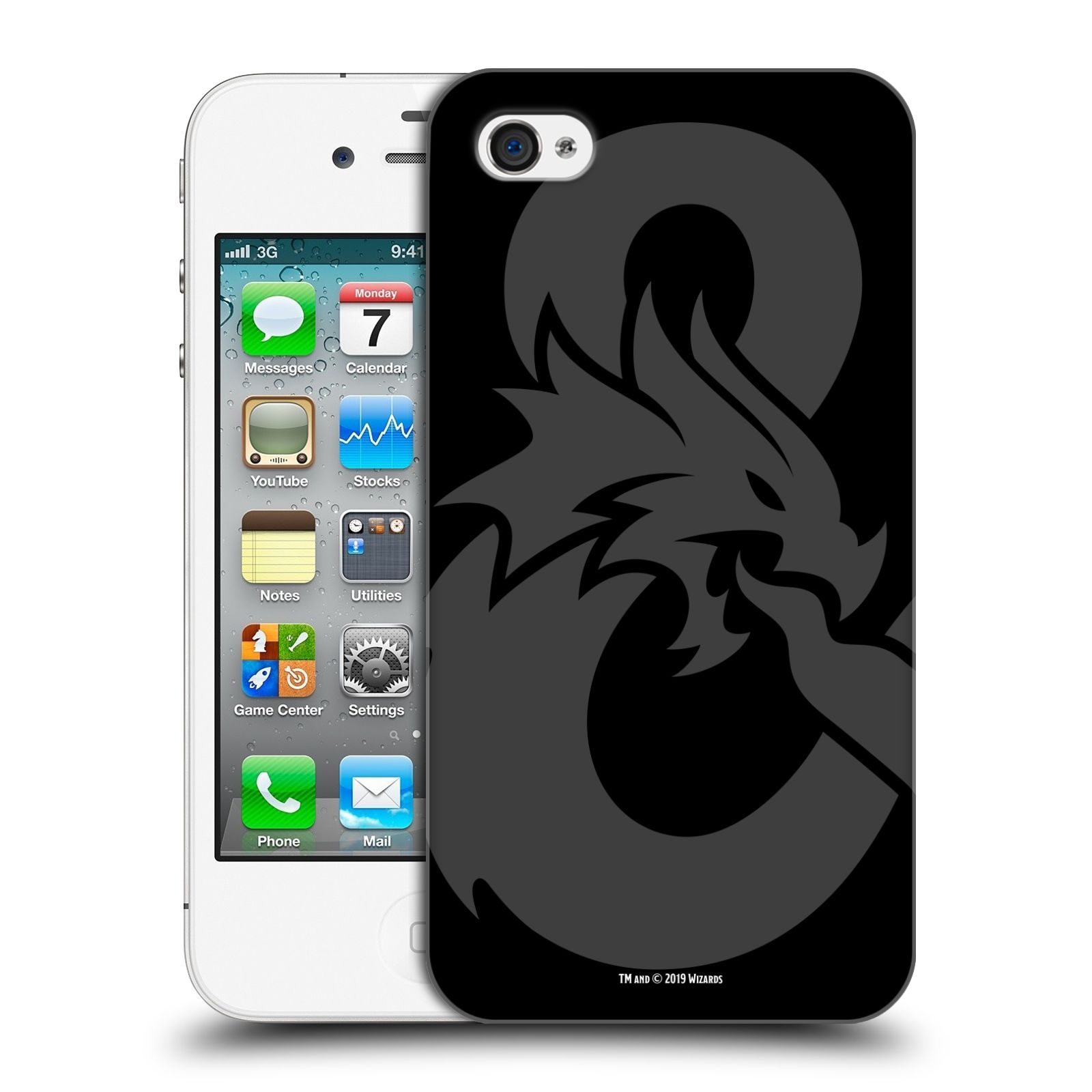 Zadní obal pro mobil Apple Iphone 4/4S - HEAD CASE - Fantasy - Dungeons and Dragons - Znak