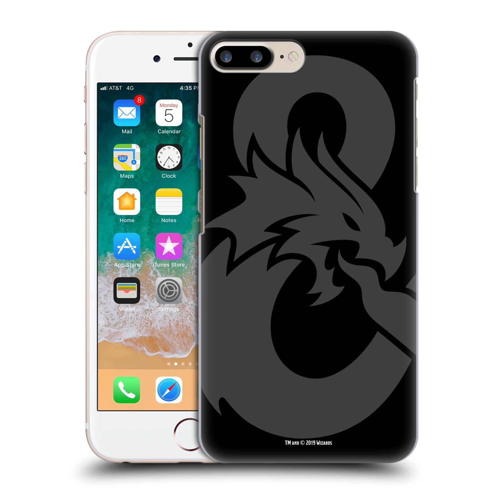 Zadní obal pro mobil Apple Iphone 7+ /  8+ - HEAD CASE - Fantasy - Dungeons and Dragons - Znak