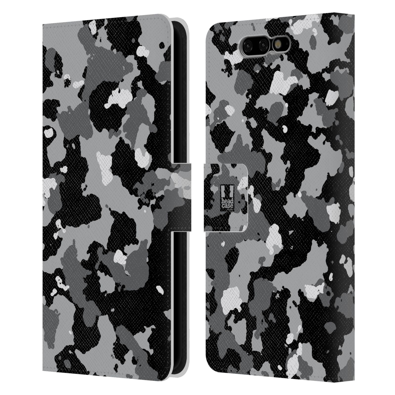 Pouzdro na mobil Xiaomi Black Shark - Head Case - kamuflaž černá a šedá