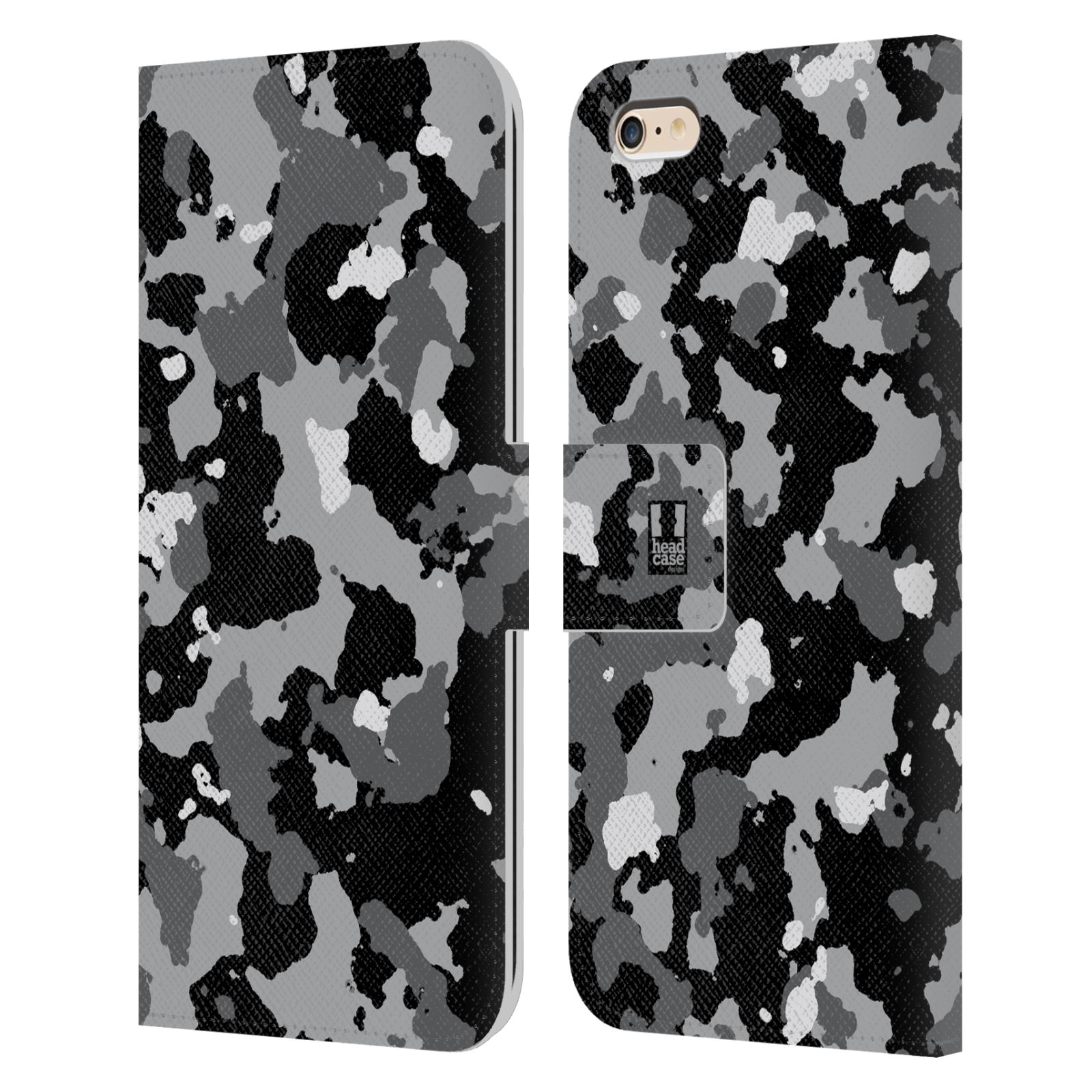 Pouzdro na mobil Apple Iphone 6 PLUS / 6S PLUS - Head Case - kamuflaž černá a šedá