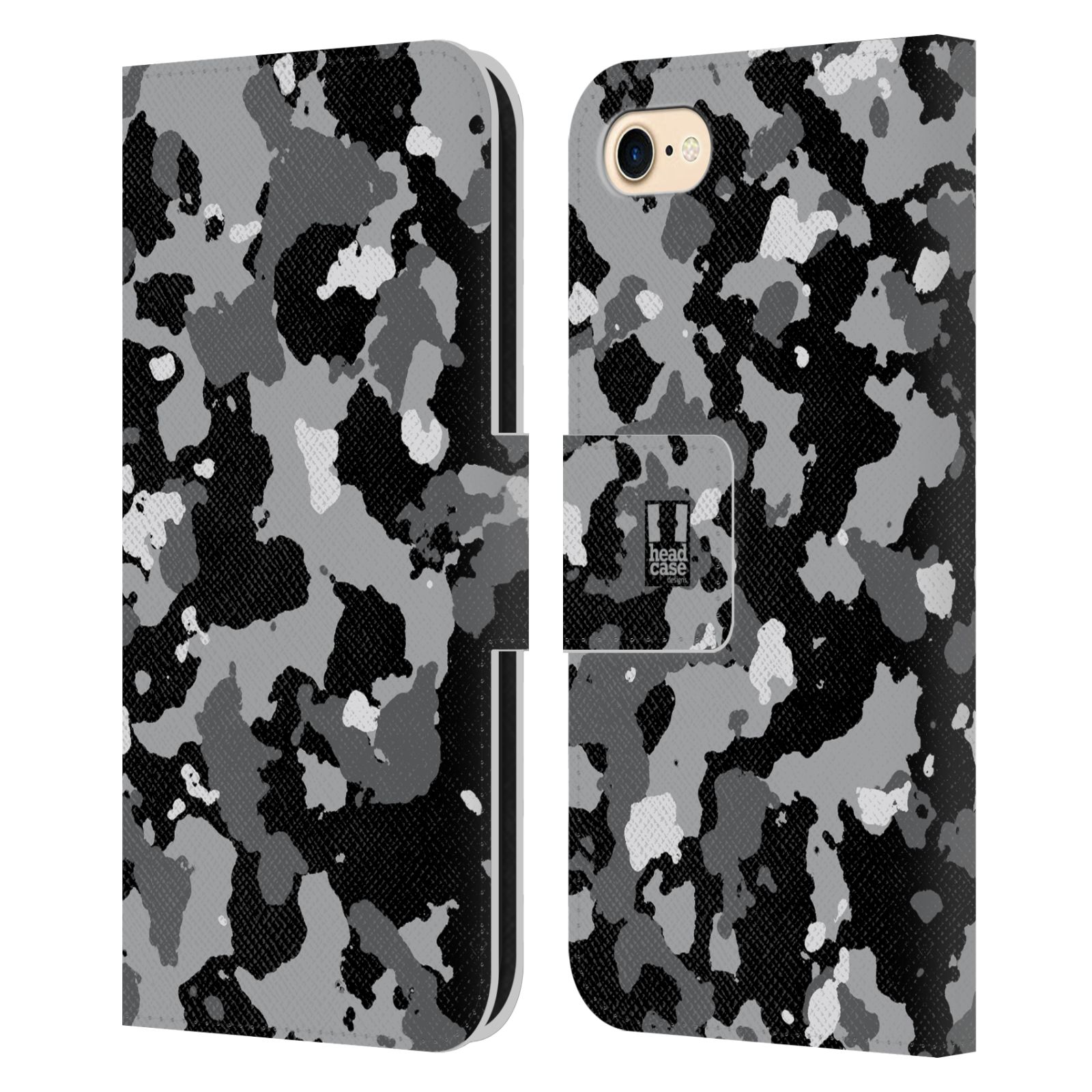 Pouzdro na mobil Apple Iphone 7 / 8 - Head Case - kamuflaž černá a šedá