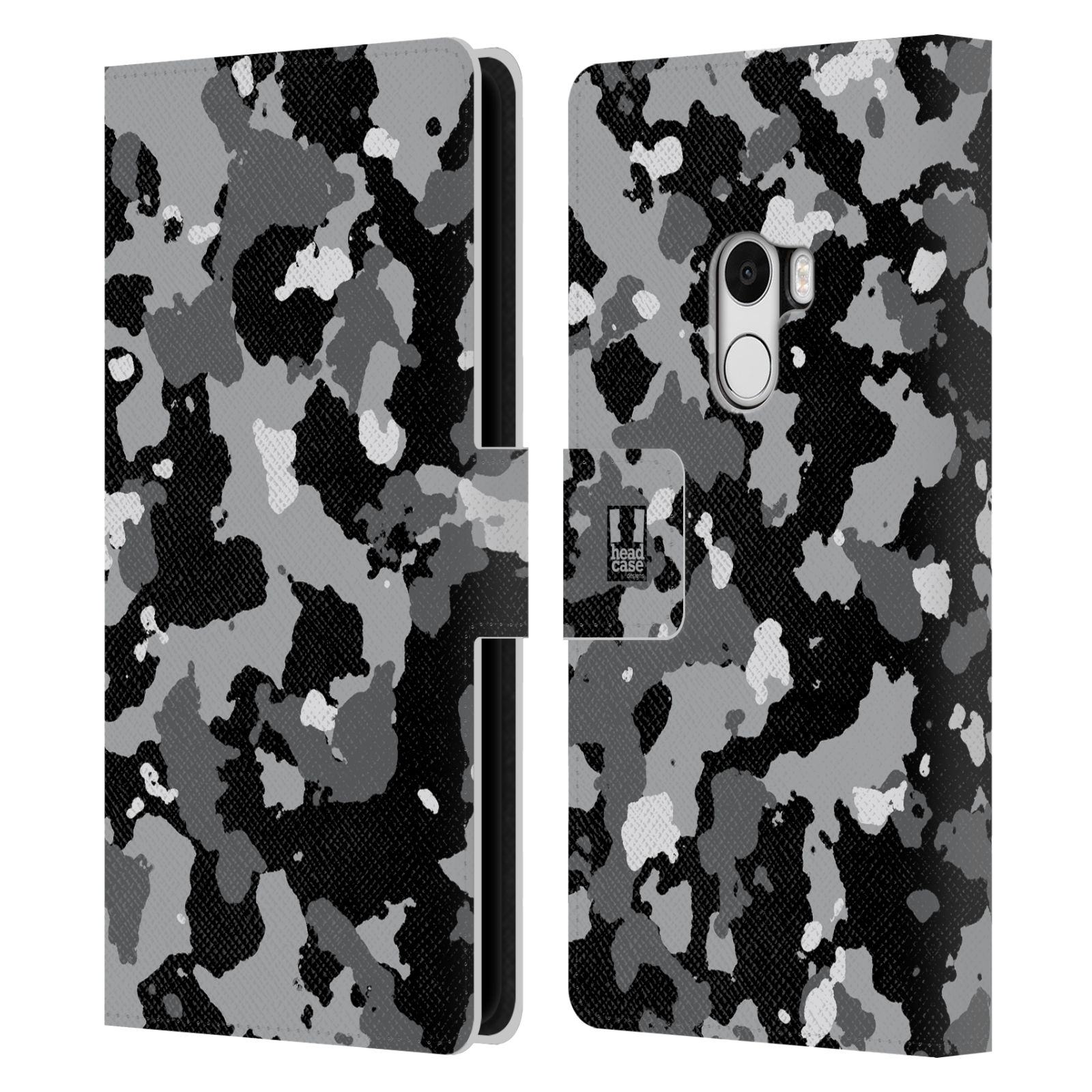 Pouzdro na mobil Xiaomi Mi Mix - Head Case - kamuflaž černá a šedá