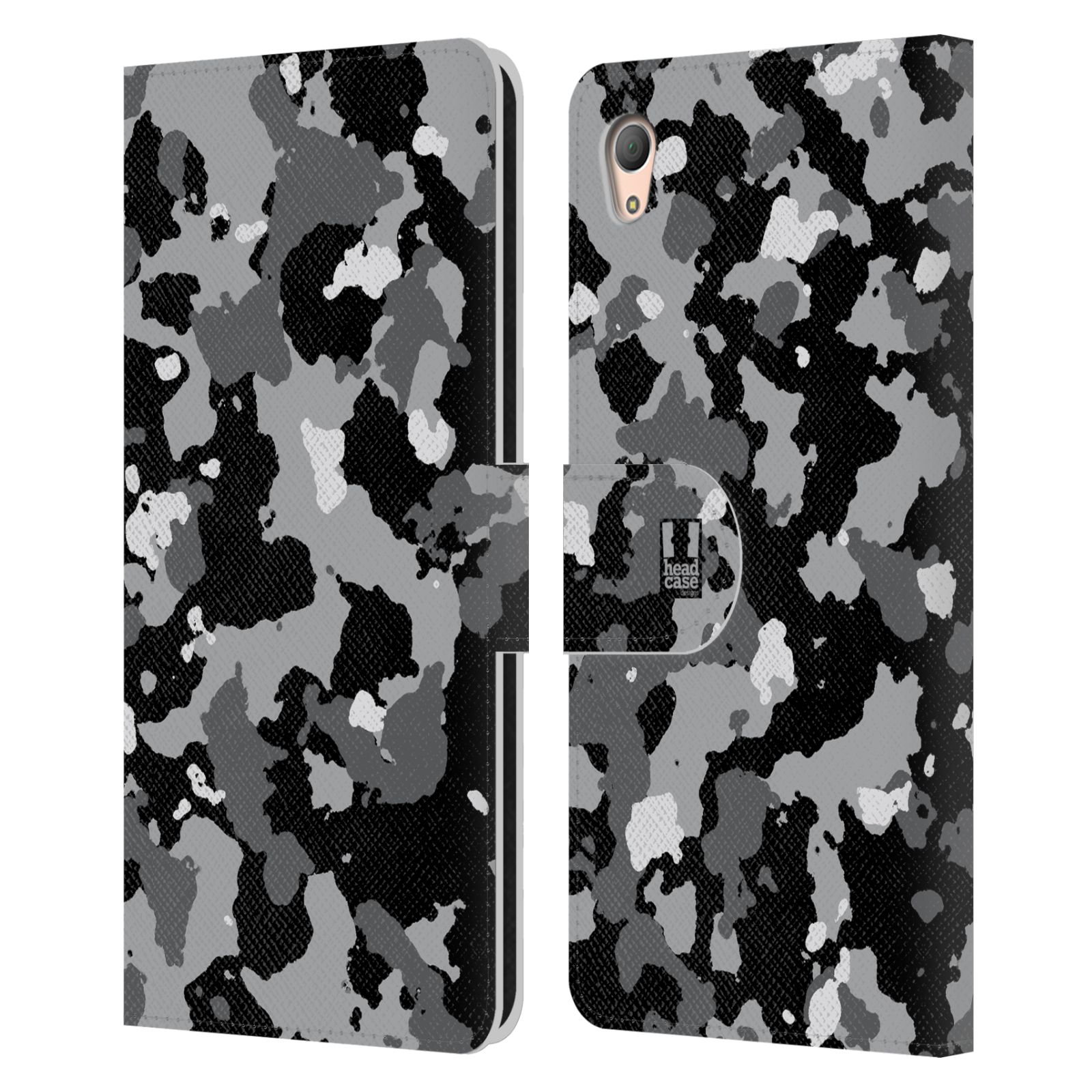 Pouzdro na mobil Sony Xperia Z3 PLUS - Head Case - kamuflaž černá a šedá