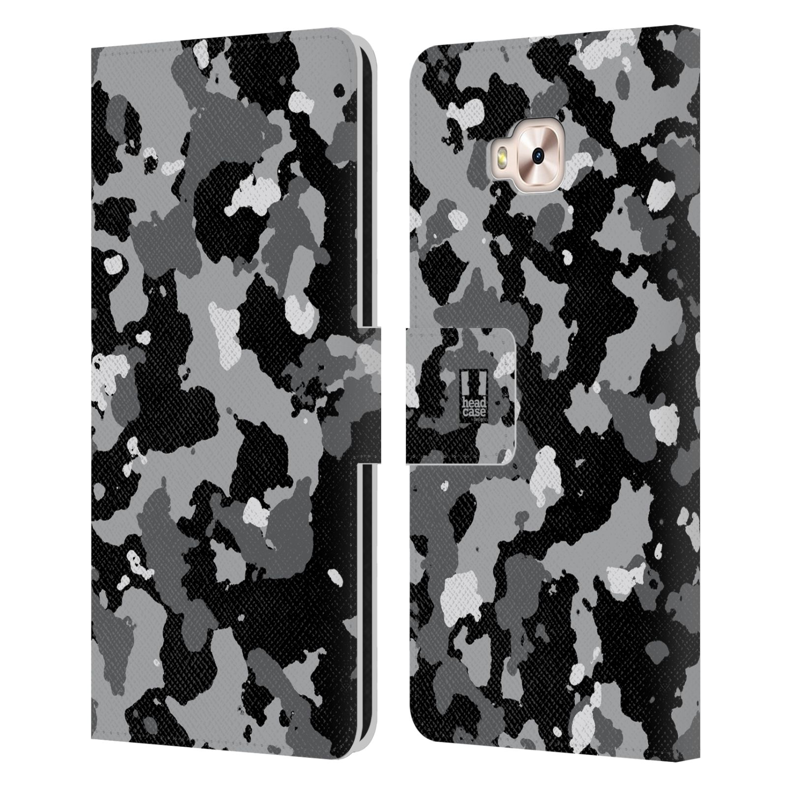 Pouzdro na mobil Asus Zenfone 4 Selfie Pro ZD552KL - Head Case - kamuflaž černá a šedá