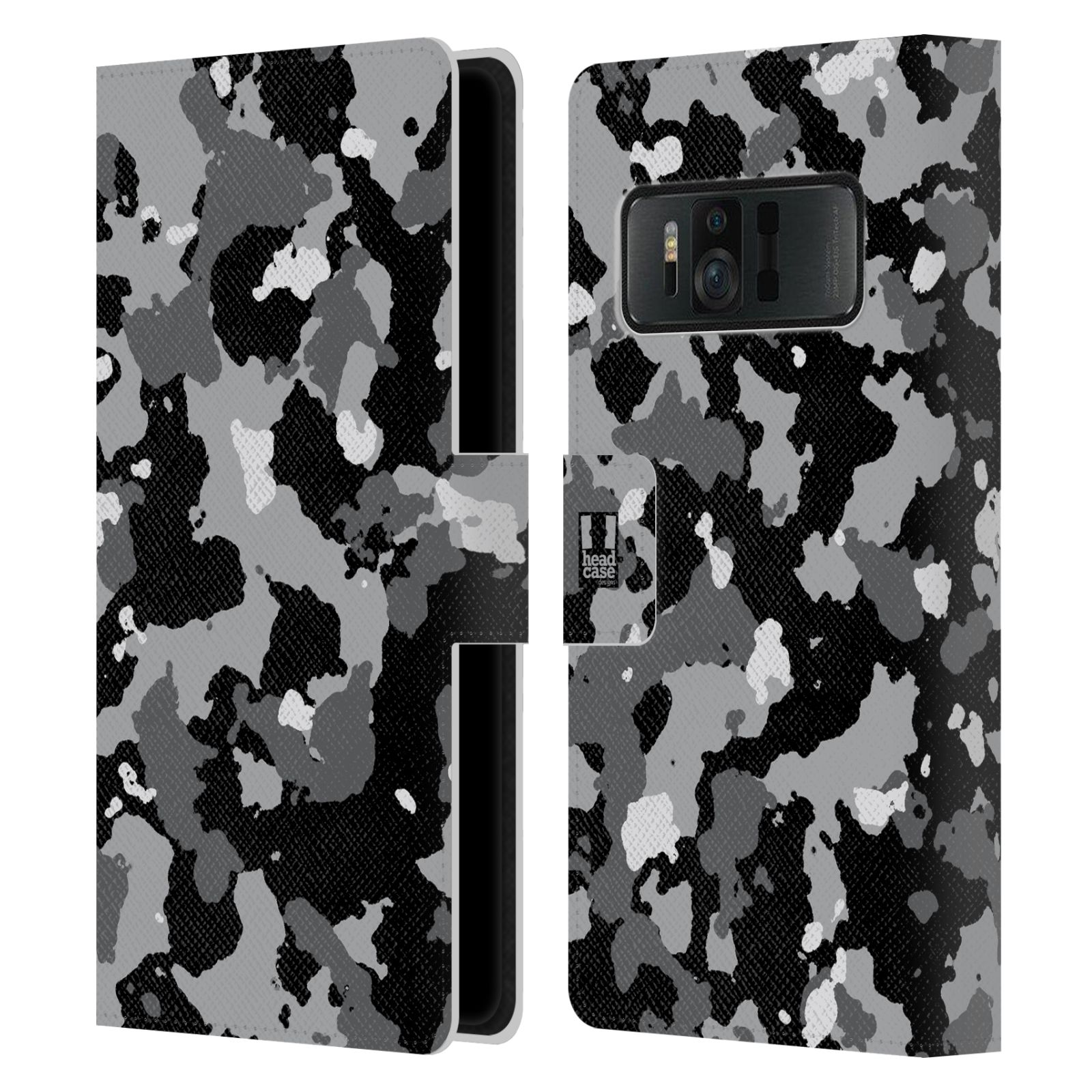 Pouzdro na mobil Asus Zenfone AR ZS571KL - Head Case - kamuflaž černá a šedá