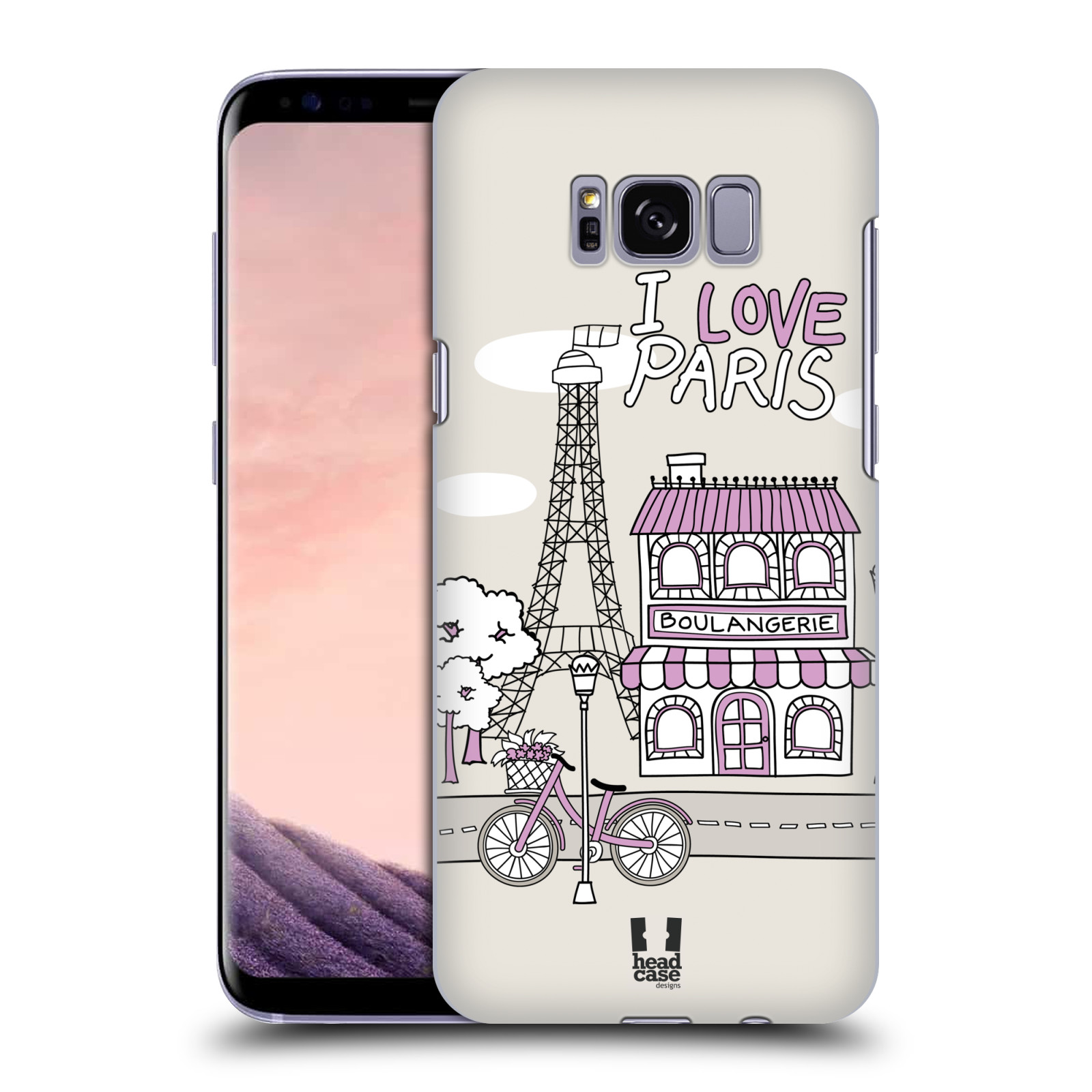 Zadní obal pro mobil Samsung Galaxy S8 - HEAD CASE - Kreslená městečka Paríž