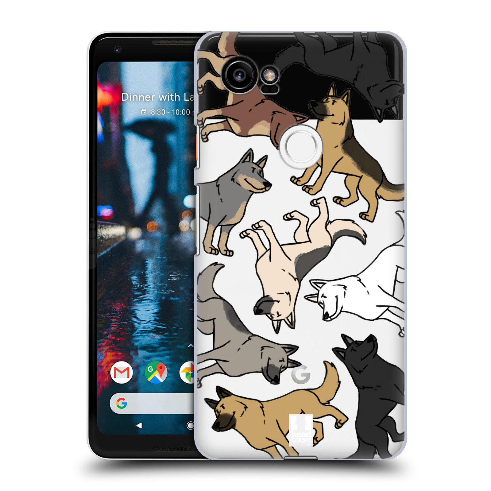 HEAD CASE plastový obal na mobil Google Pixel 2 XL pejsek Německý Ovčák
