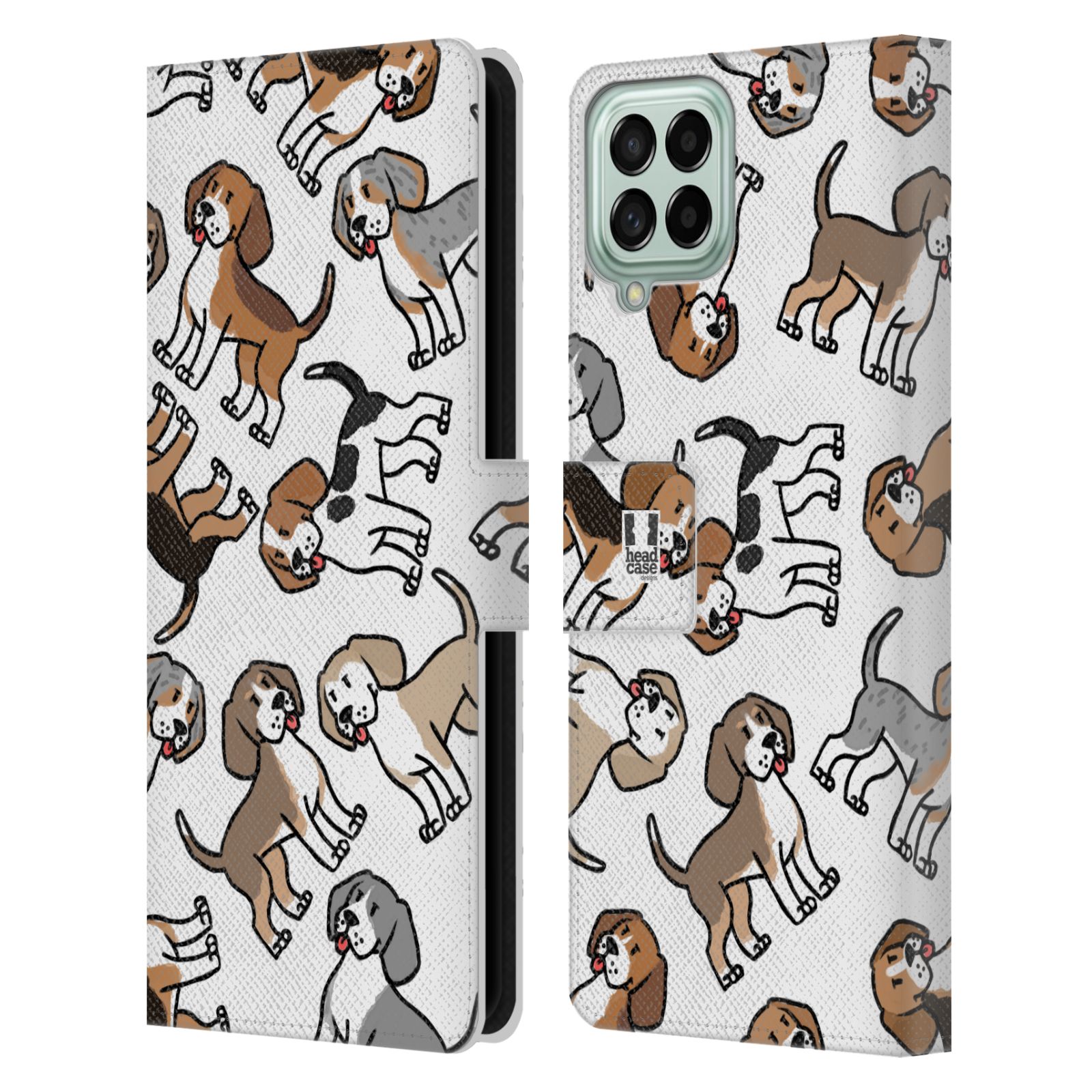 HEAD CASE Pouzdro pro mobil Samsung Galaxy M33 5G - kreslený pejsek Bígl
