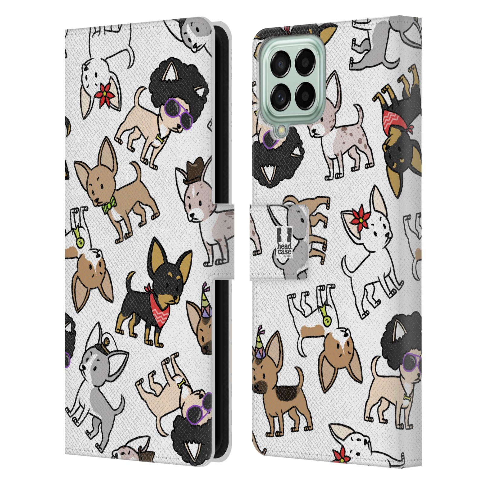 HEAD CASE Pouzdro pro mobil Samsung Galaxy M33 5G - kreslený pejsek Čivava