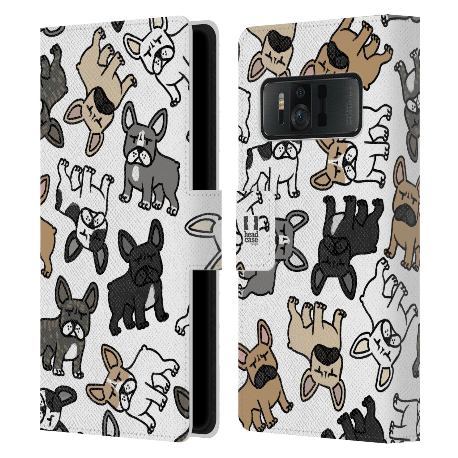 Pouzdro na mobil Asus Zenfone AR ZS571KL - Head Case - pejsek Francouzský buldoček