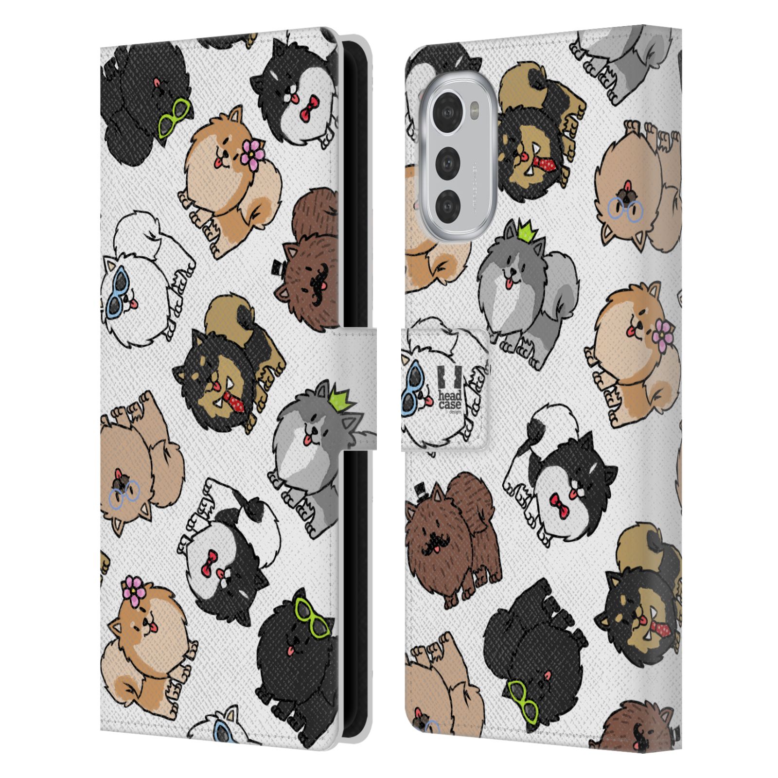 HEAD CASE Pouzdro pro mobil Motorola Moto E32 / E32s - kreslený pejsek Pomeranian