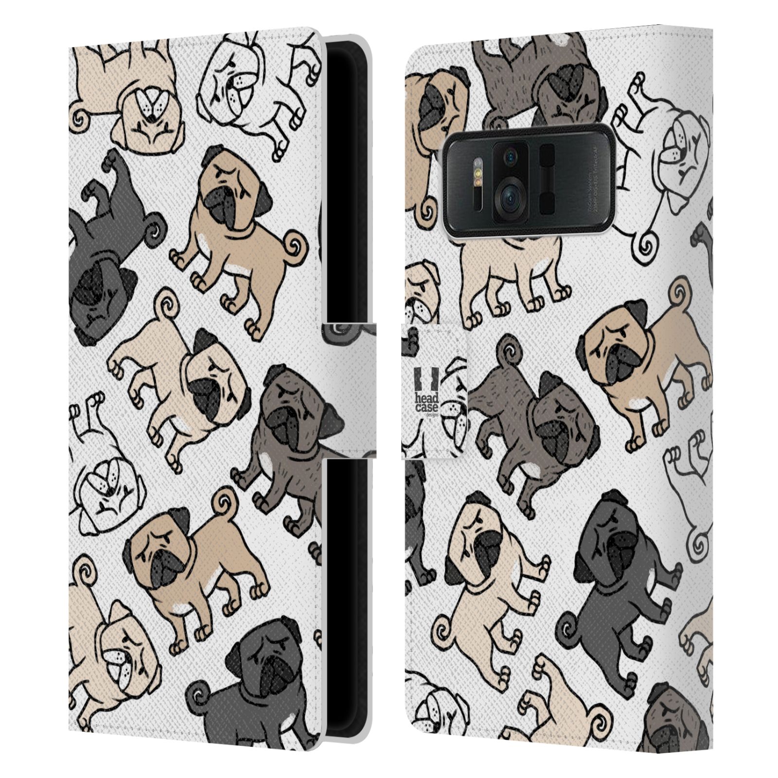 Pouzdro na mobil Asus Zenfone AR ZS571KL - Head Case - pejsek Mops
