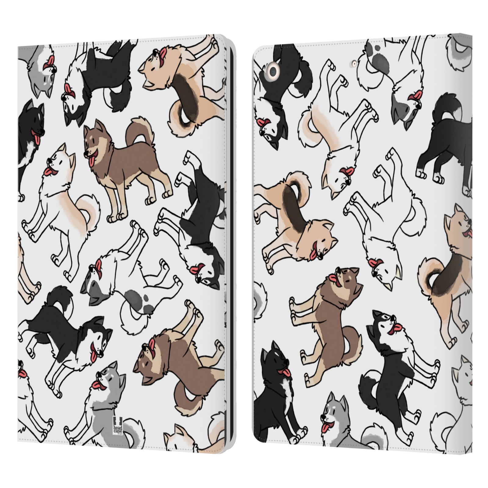HEAD CASE Pouzdro pro tablet Apple Ipad 10.2 - kreslený pejsek Husky