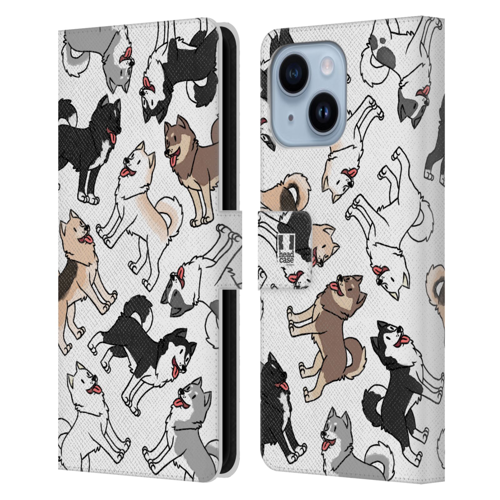 HEAD CASE Pouzdro pro mobil Apple Iphone 14 PLUS - kreslený pejsek Husky