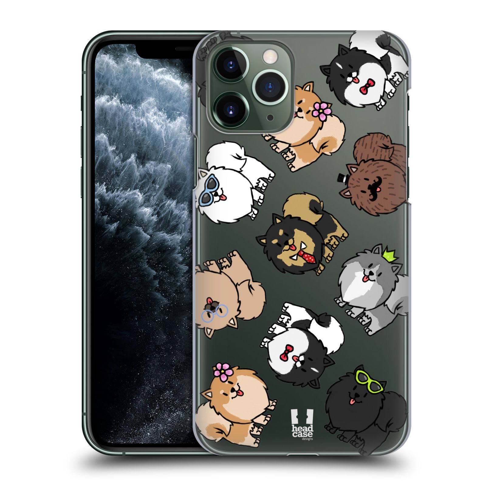 Pouzdro na mobil Apple Iphone 11 PRO - HEAD CASE - pejsek Pomeranian