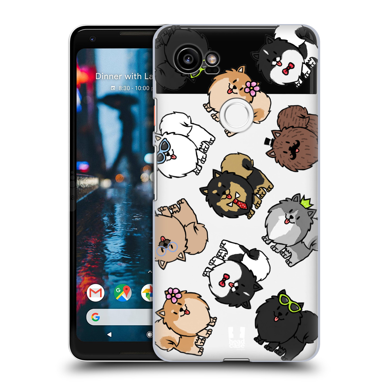 HEAD CASE plastový obal na mobil Google Pixel 2 XL pejsek Pomeranian