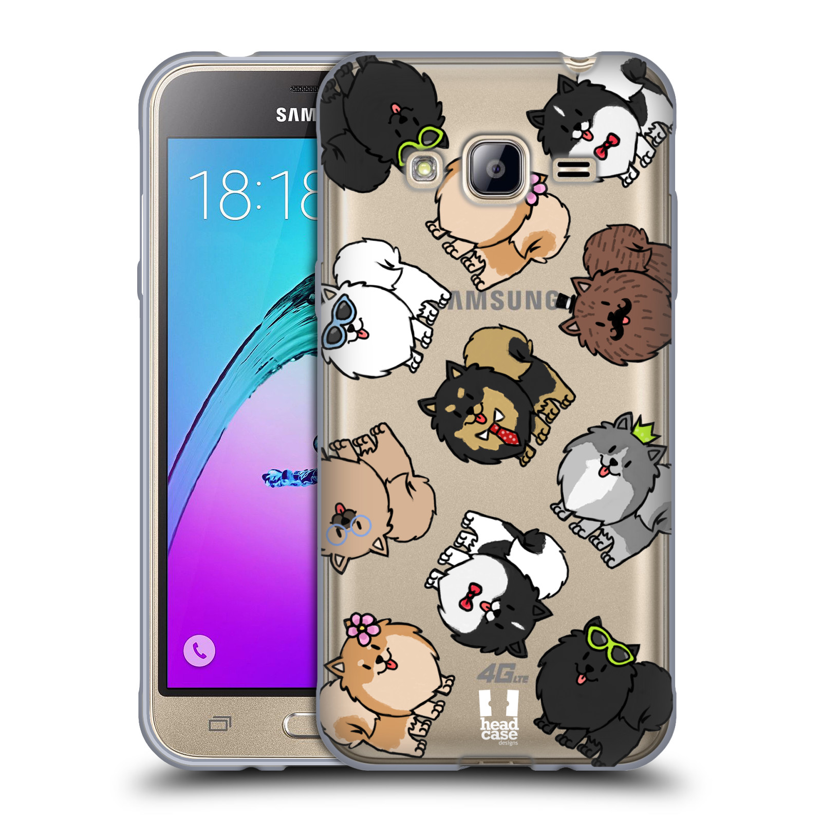 HEAD CASE silikonový obal na mobil Samsung Galaxy J3, J3 2016 pejsek Pomeranian