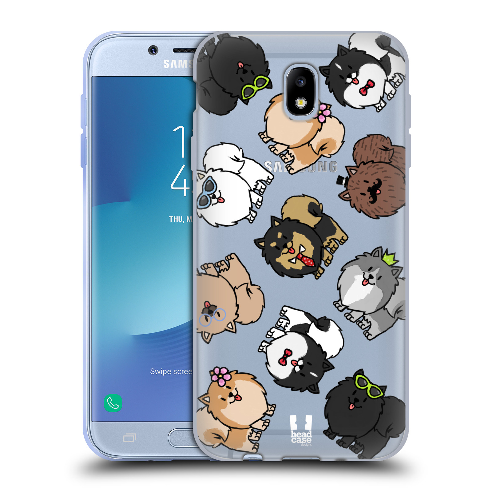 HEAD CASE silikonový obal na mobil Samsung Galaxy J7 2017 pejsek Pomeranian