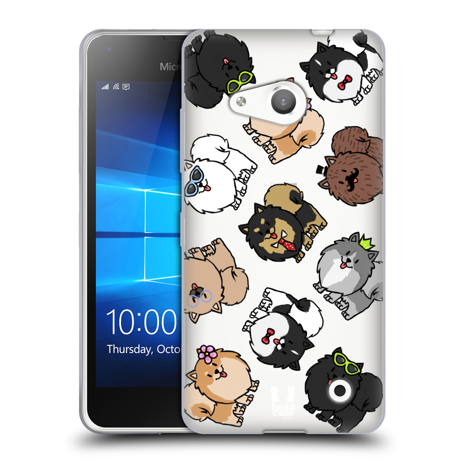 HEAD CASE silikonový obal na mobil Microsoft Lumia 550 pejsek Pomeranian