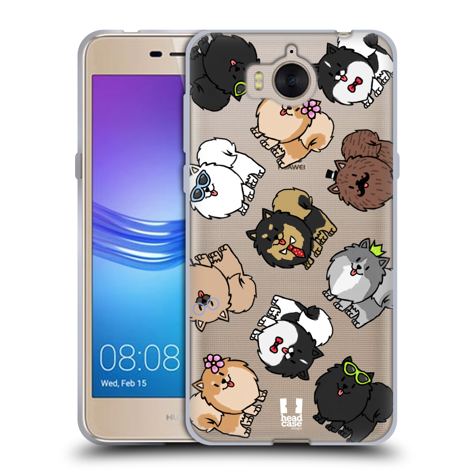 HEAD CASE silikonový obal na mobil Huawei Y6 2017 pejsek Pomeranian