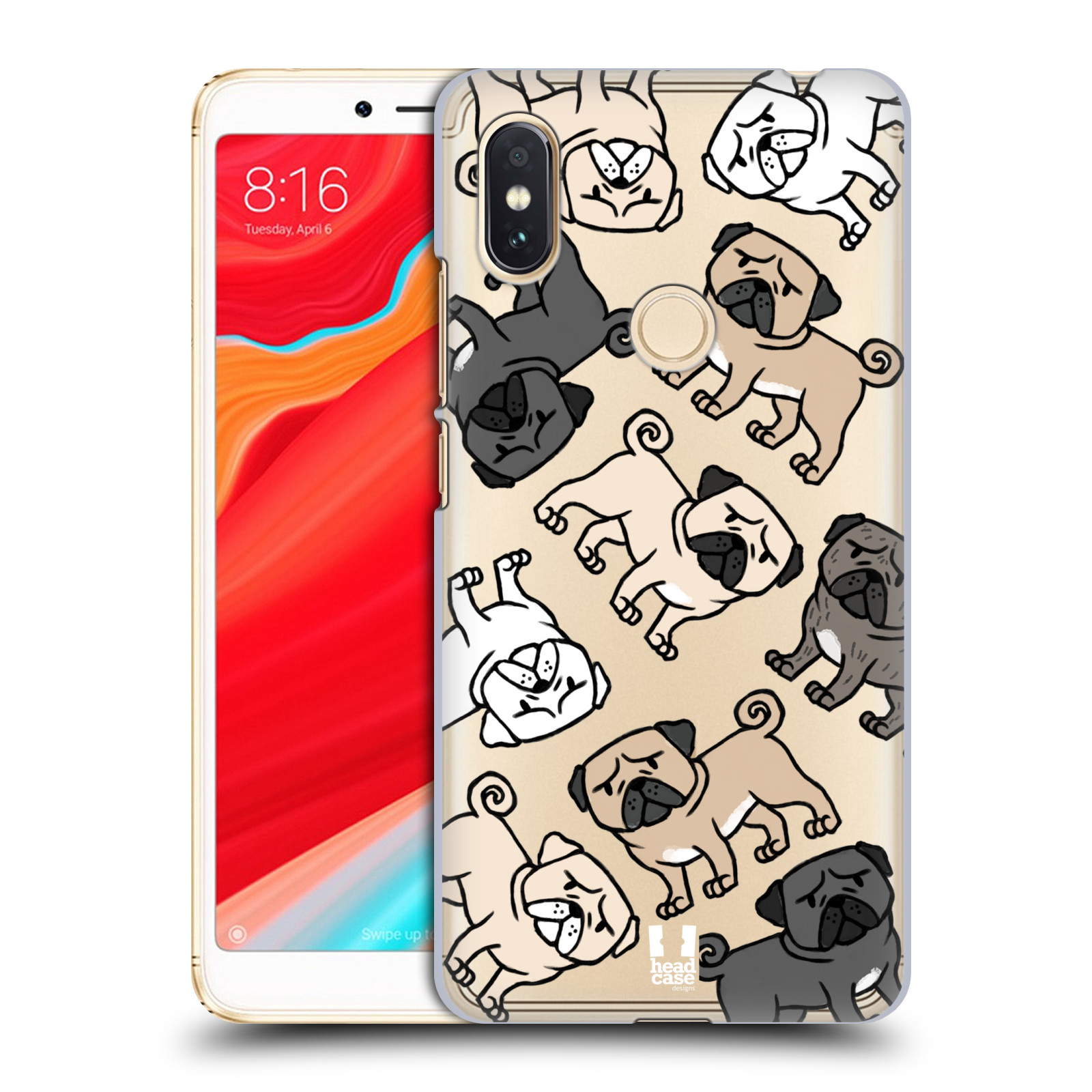 HEAD CASE plastový obal na mobil Xiaomi Redmi S2 pejsek Pug Mopsík
