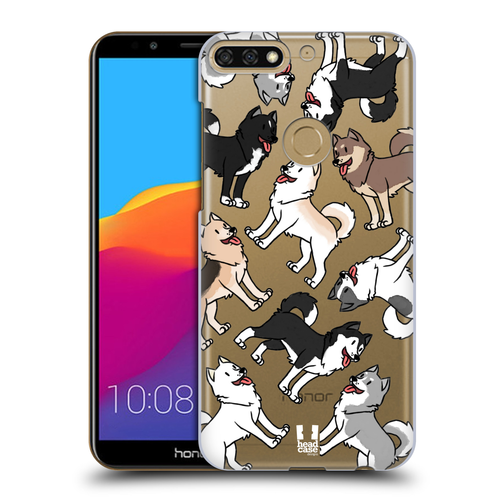 HEAD CASE plastový obal na mobil Honor 7c pejsek Sibiřský husky