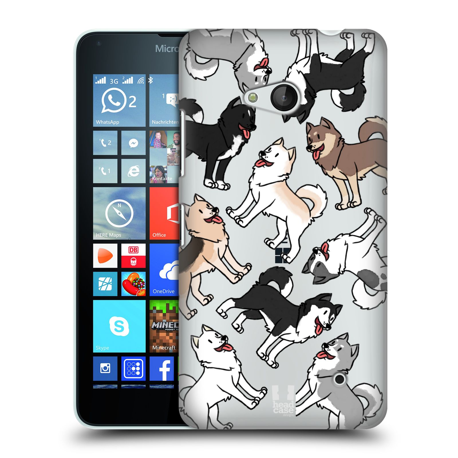 HEAD CASE plastový obal na mobil Nokia Lumia 640 pejsek Sibiřský husky
