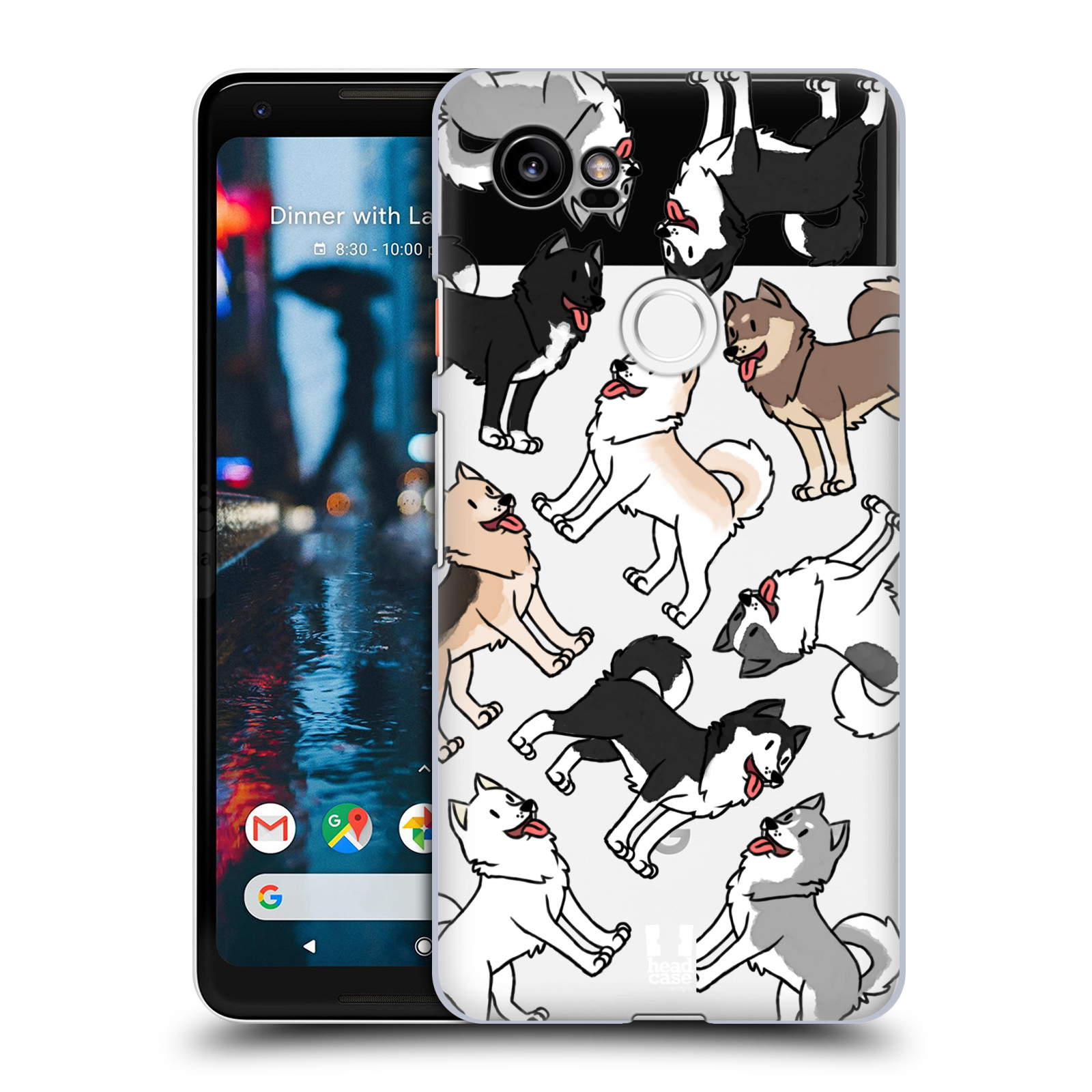 HEAD CASE plastový obal na mobil Google Pixel 2 XL pejsek Sibiřský husky