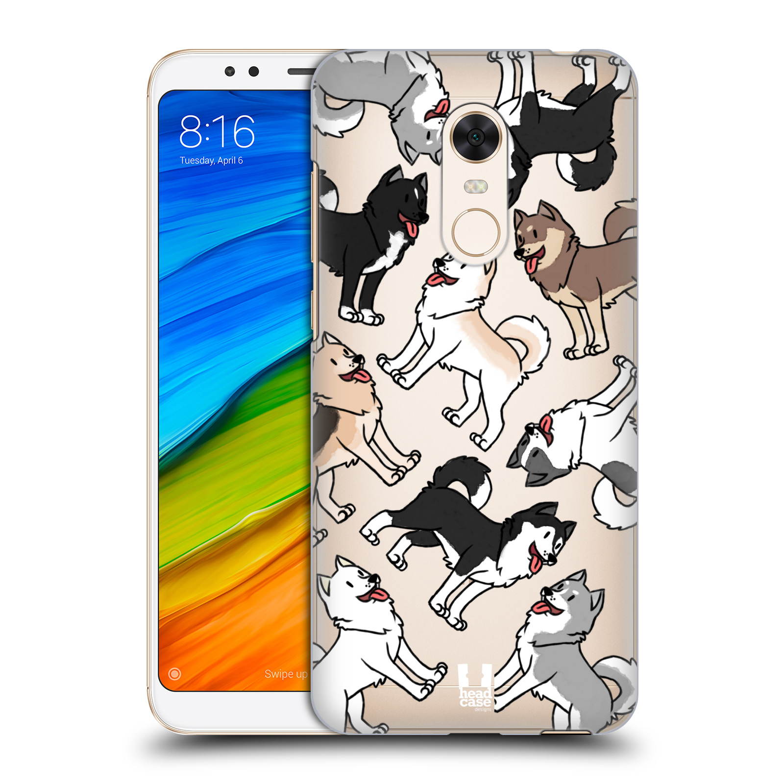 HEAD CASE plastový obal na mobil Xiaomi Redmi 5 PLUS pejsek Sibiřský husky
