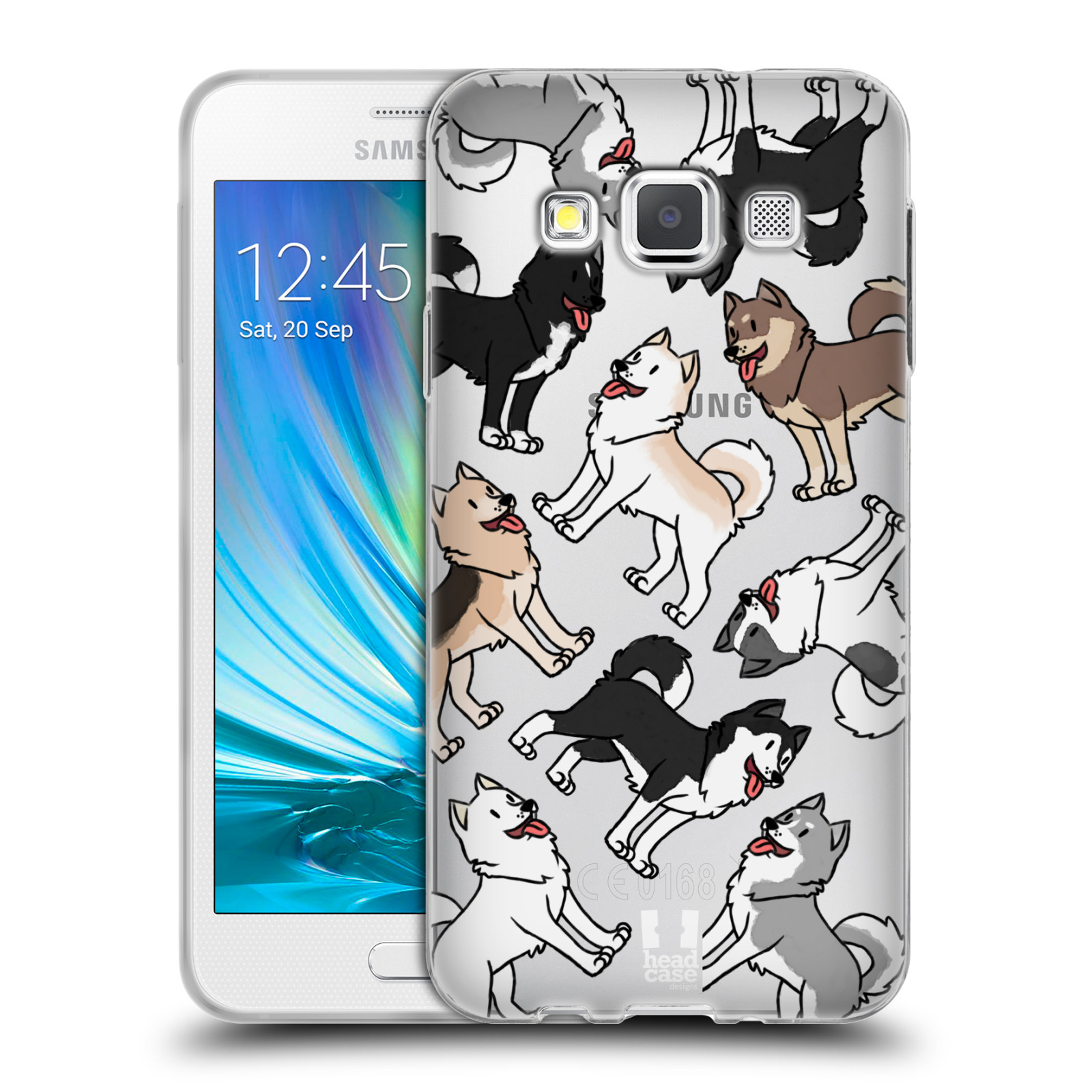 HEAD CASE silikonový obal na mobil Samsung Galaxy A3 (A300) pejsek Sibiřský husky