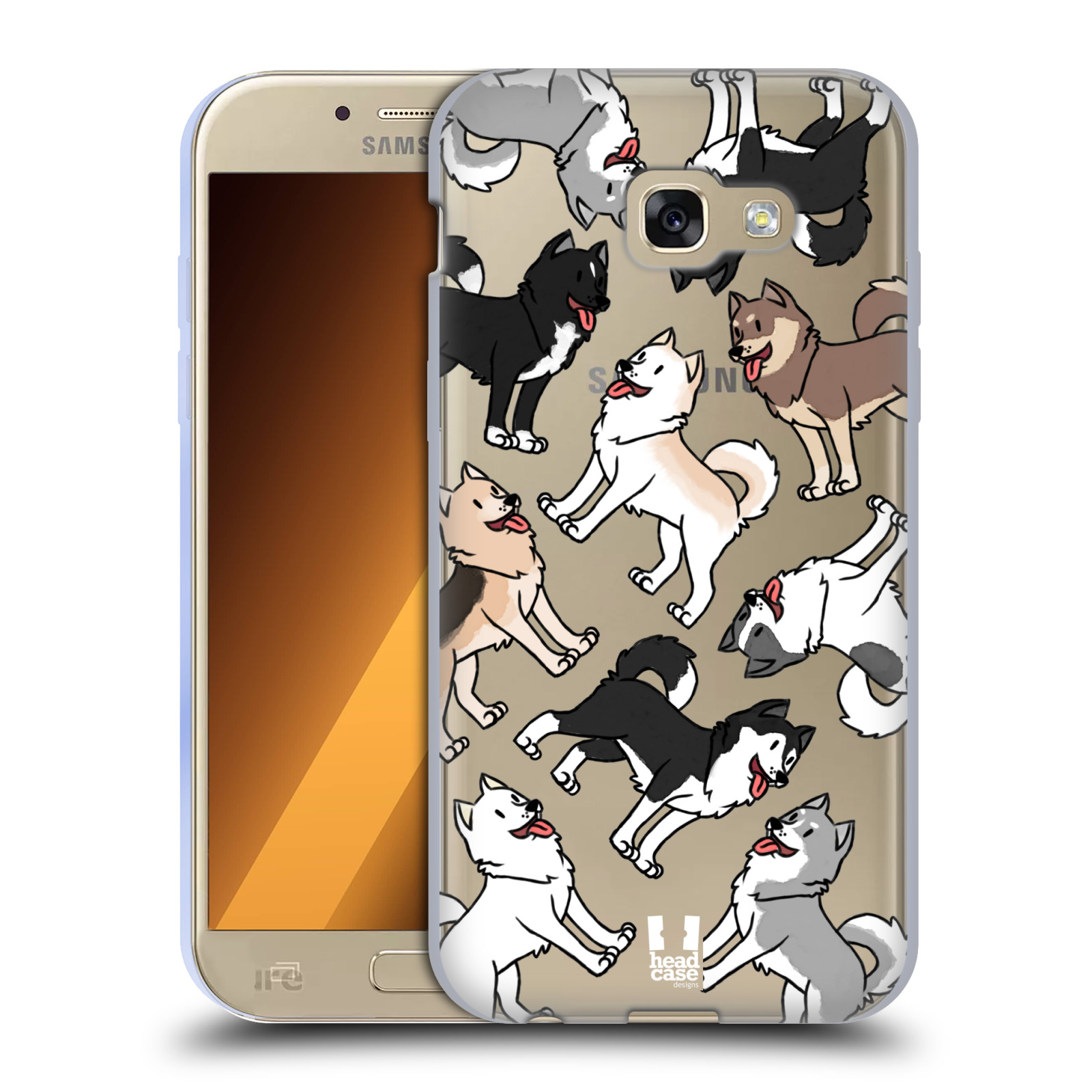HEAD CASE silikonový obal na mobil Samsung Galaxy A5 2017 (A520) pejsek Sibiřský husky