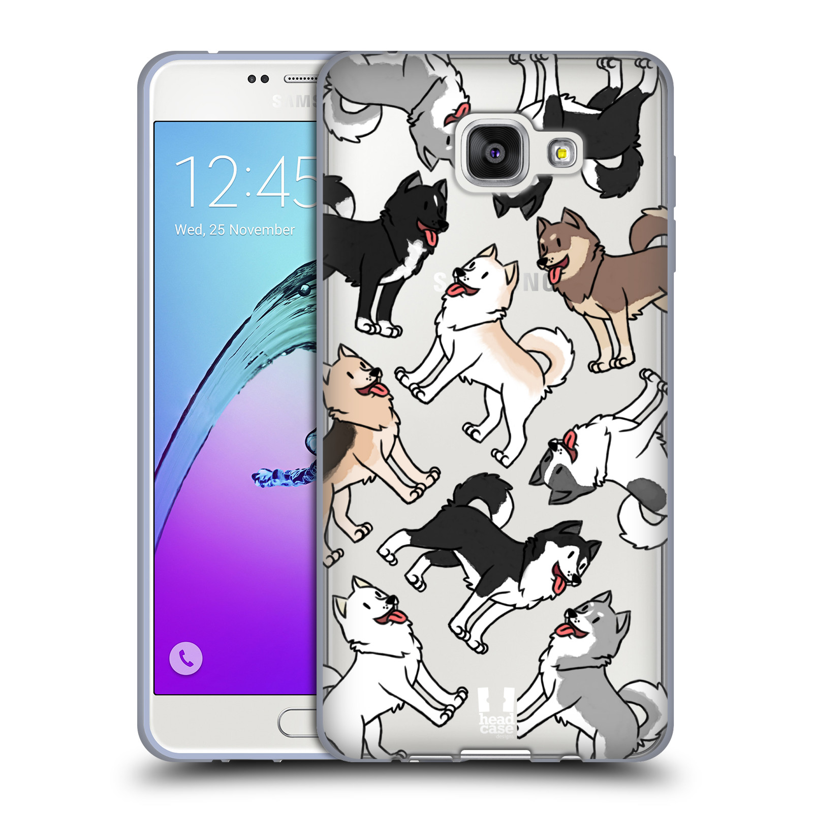HEAD CASE silikonový obal na mobil Samsung Galaxy A7 2016 (A710) pejsek Sibiřský husky