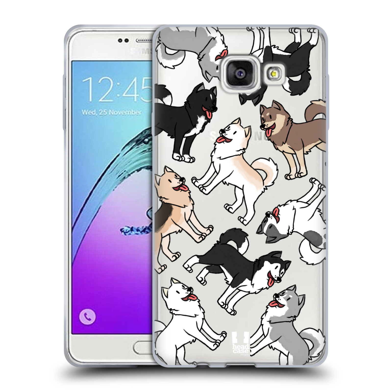 HEAD CASE silikonový obal na mobil Samsung Galaxy A7 2017 (A720) pejsek Sibiřský husky