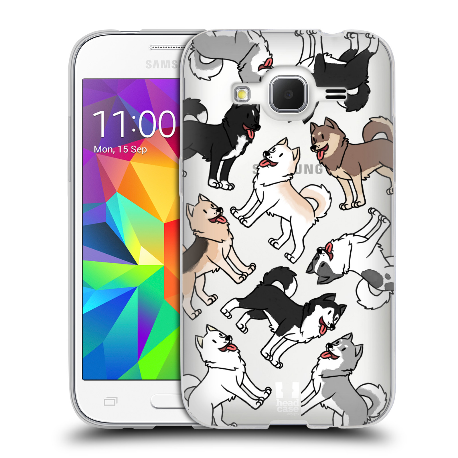 HEAD CASE silikonový obal na mobil Samsung Galaxy Core Prime (G360) pejsek Sibiřský husky