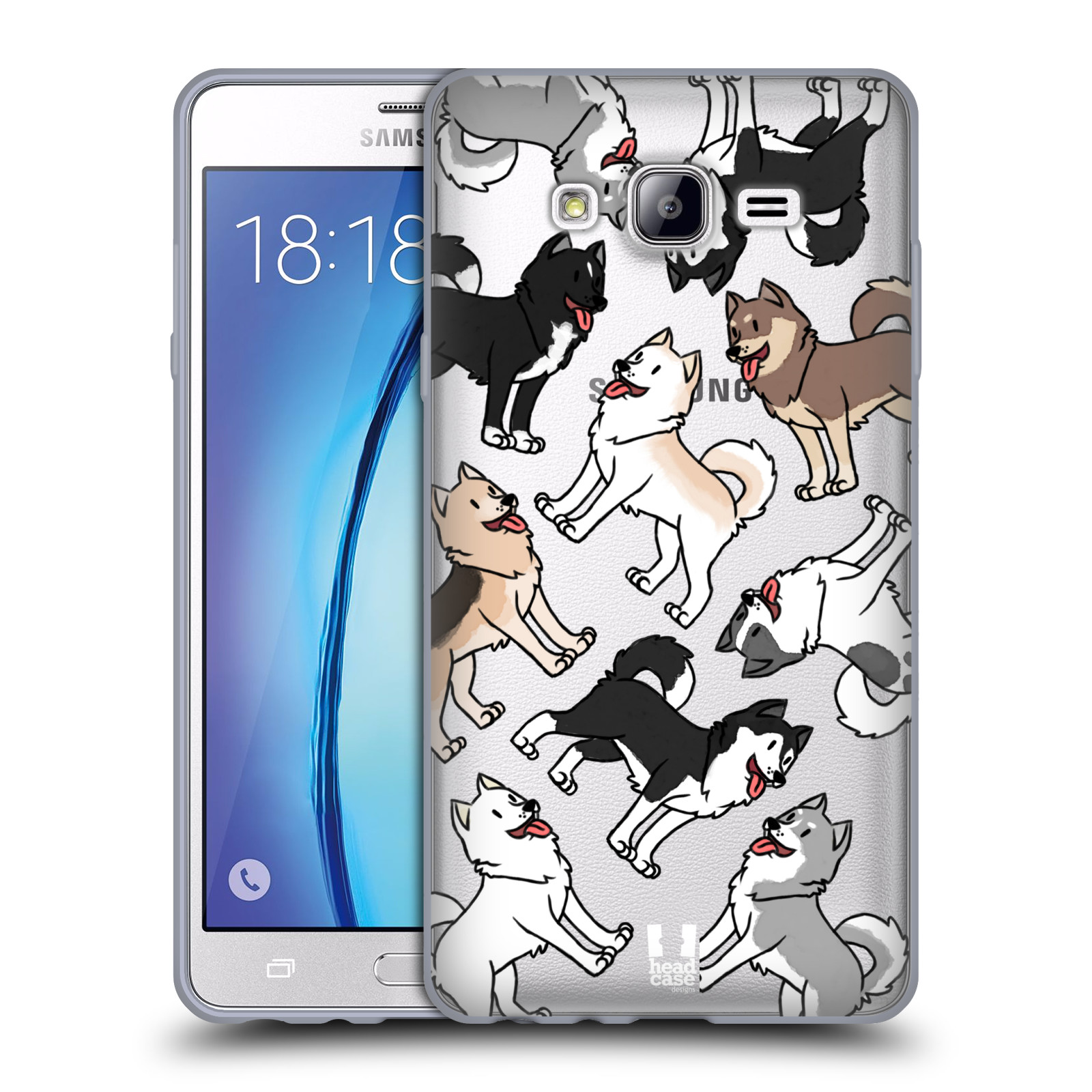 HEAD CASE silikonový obal na mobil Samsung Galaxy On7 pejsek Sibiřský husky