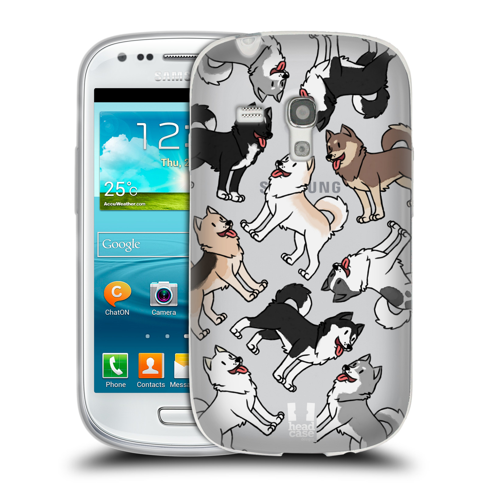 HEAD CASE silikonový obal na mobil Samsung Galaxy S3 MINI pejsek Sibiřský husky