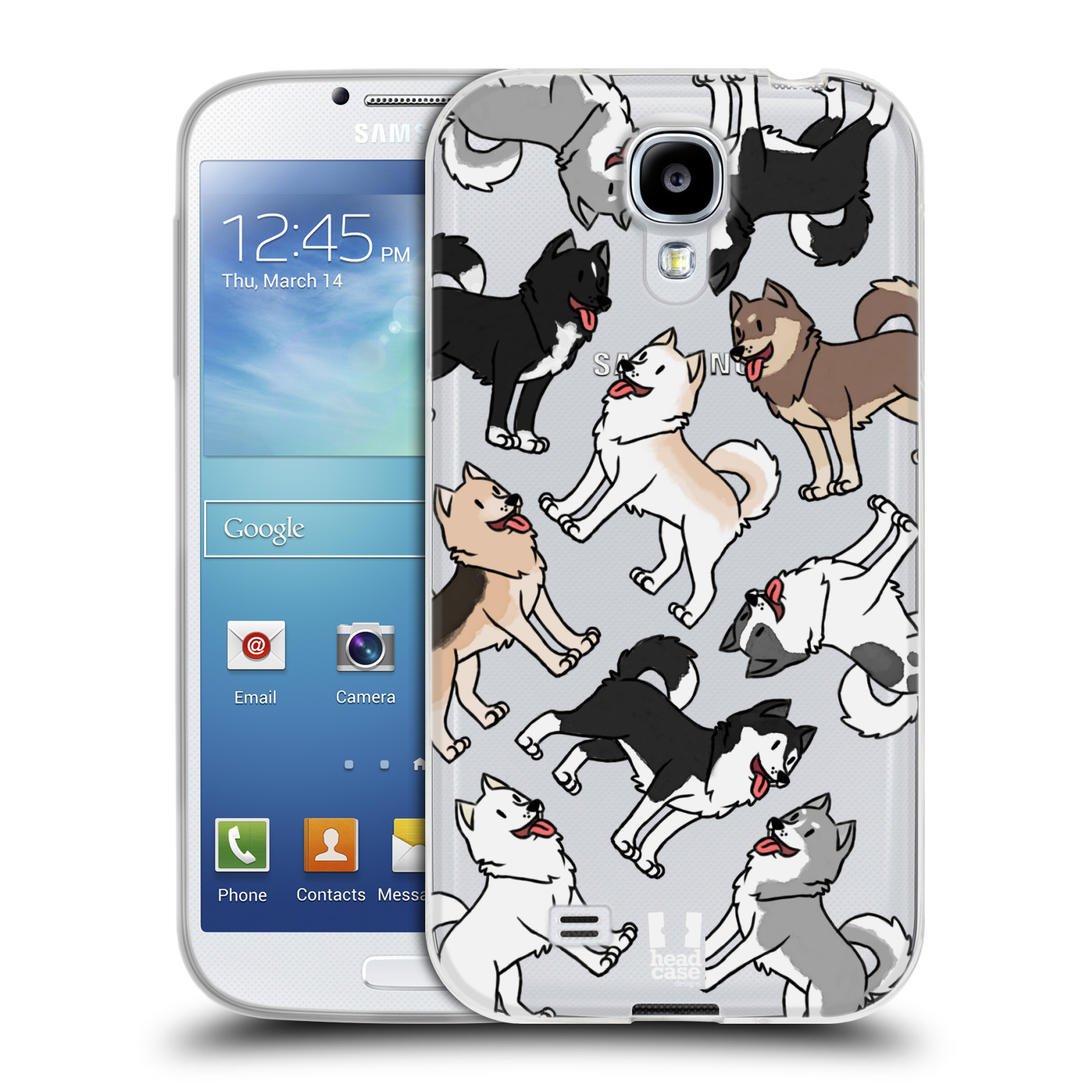 HEAD CASE silikonový obal na mobil Samsung Galaxy S4 pejsek Sibiřský husky