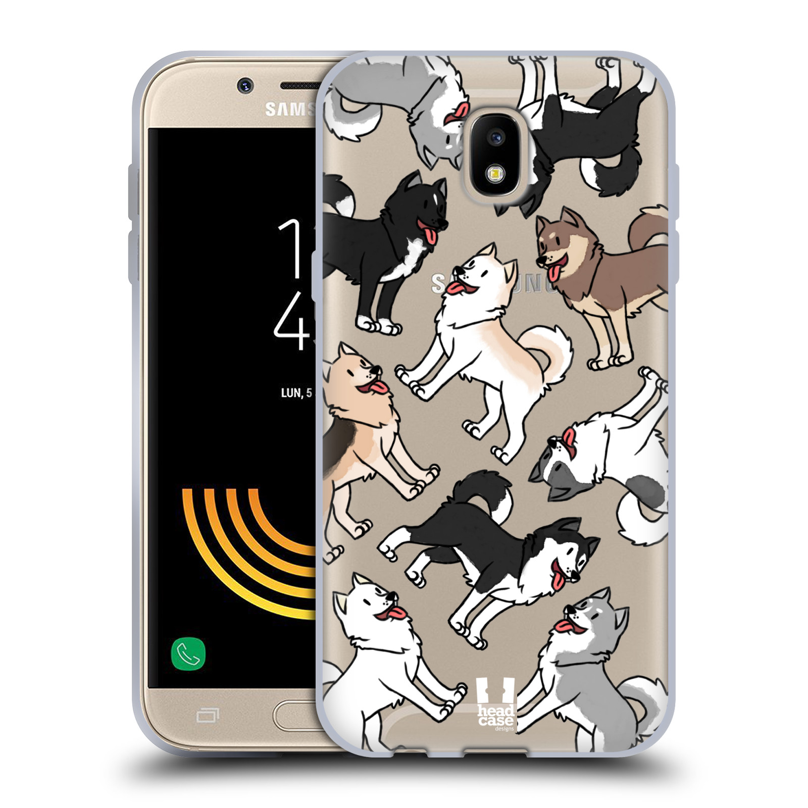 HEAD CASE silikonový obal na mobil Samsung Galaxy J5 2017 pejsek Sibiřský husky