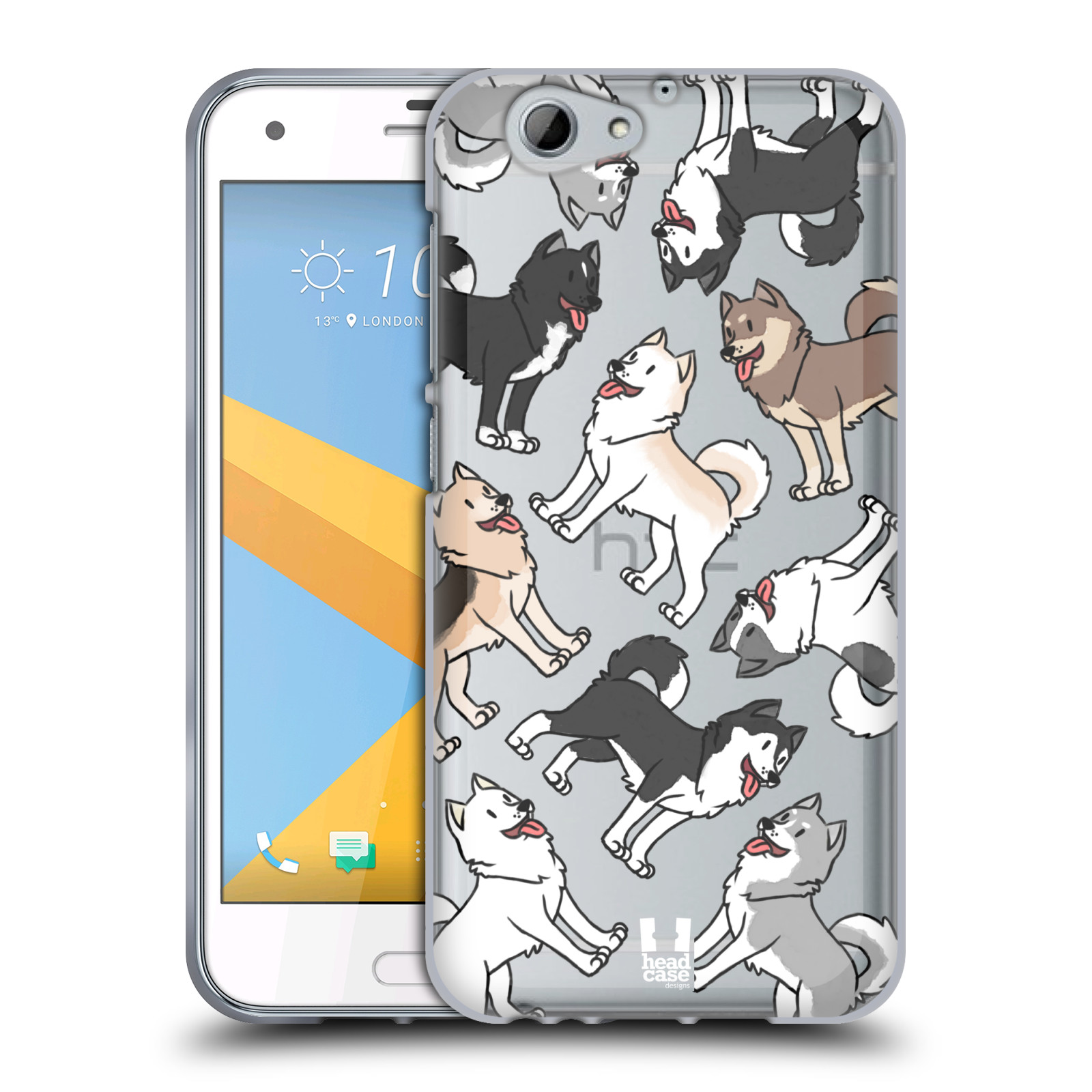 HEAD CASE silikonový obal na mobil HTC One A9s pejsek Sibiřský husky