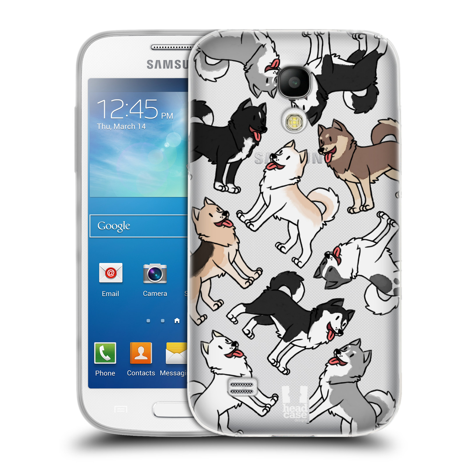 HEAD CASE silikonový obal na mobil Samsung Galaxy S4 MINI pejsek Sibiřský husky