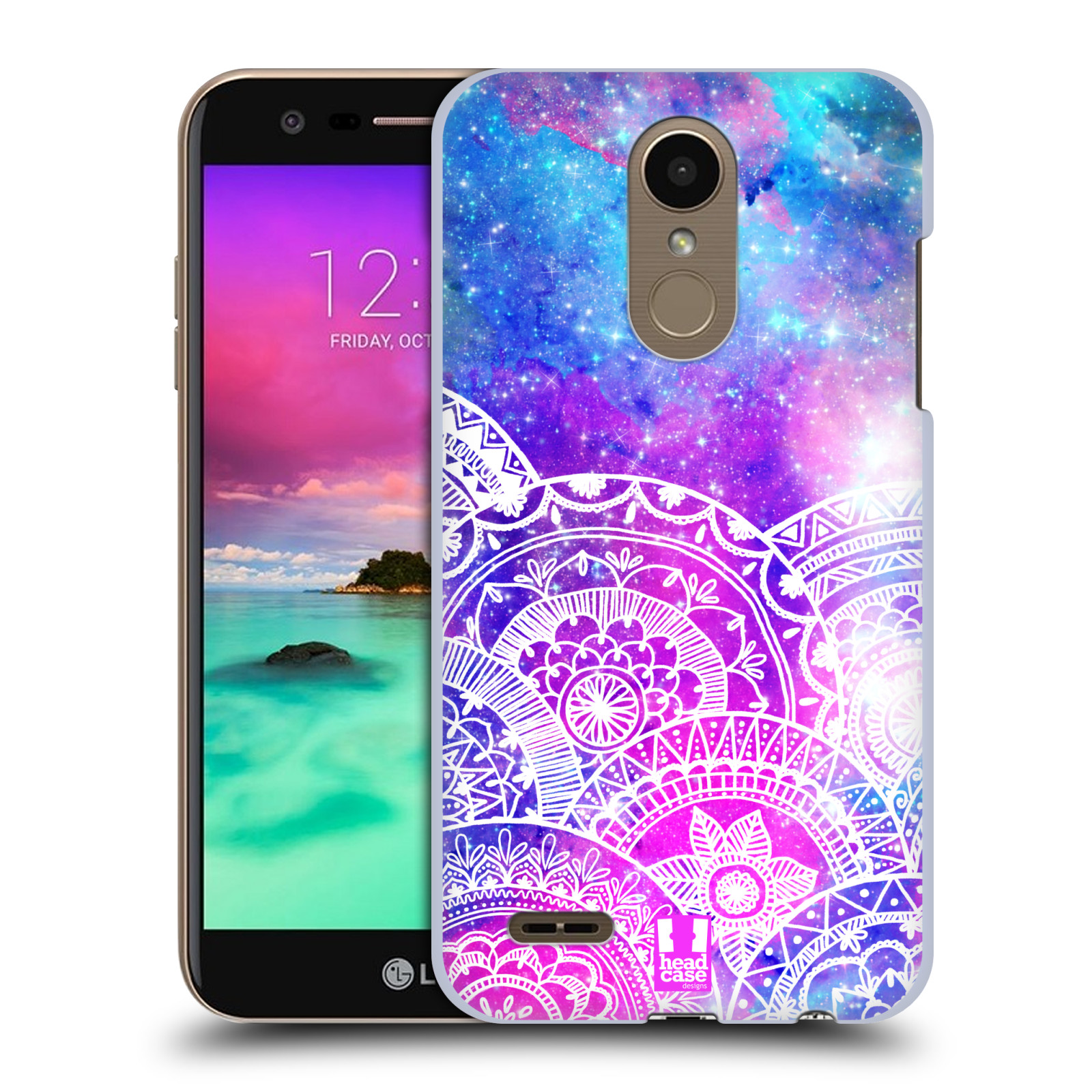 Pouzdro na mobil LG K10 2018 - HEAD CASE - Mandala nekonečná galaxie
